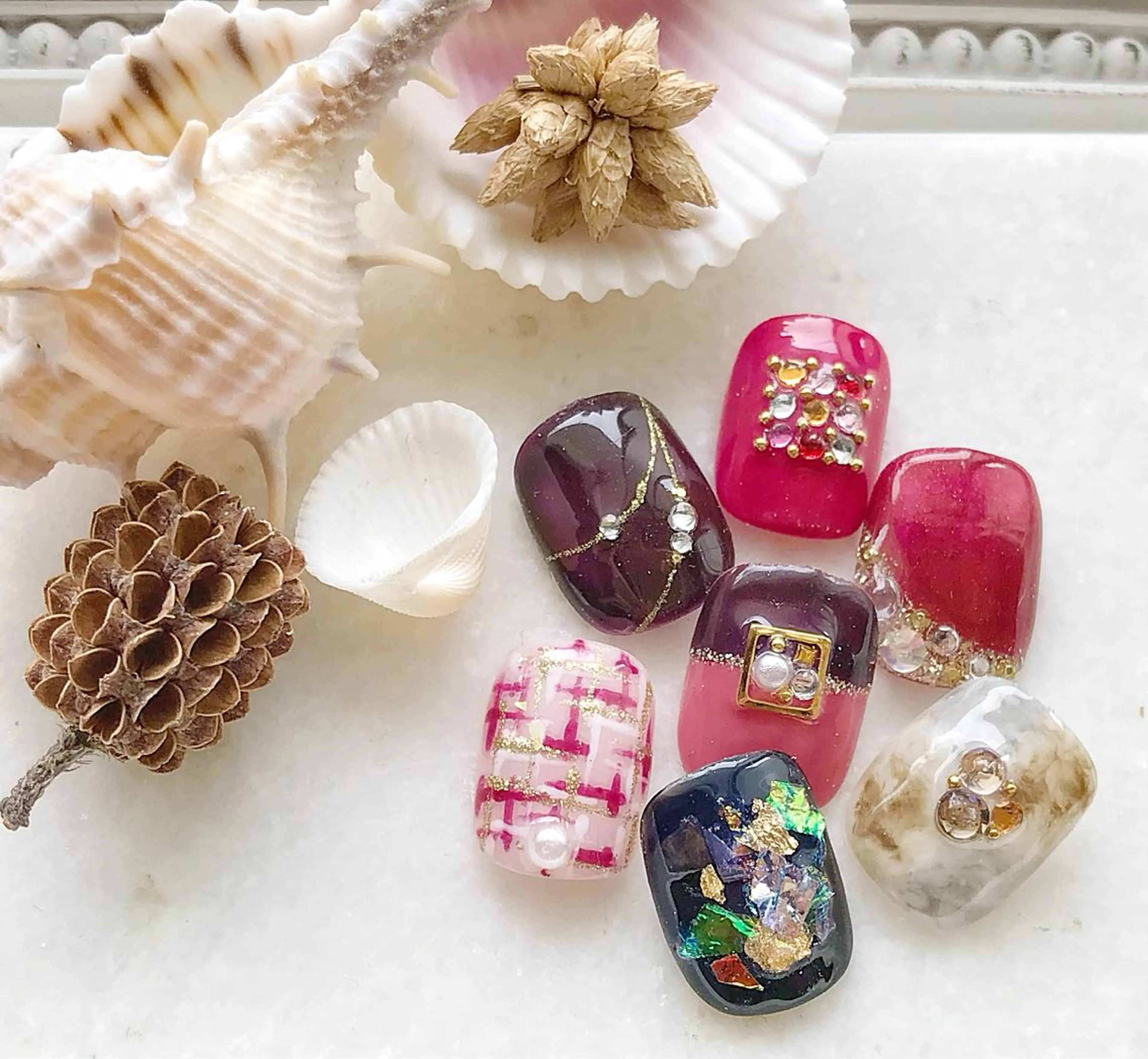 ネイル フットネイル ジェルネイル Satomi  のネイルデザイン