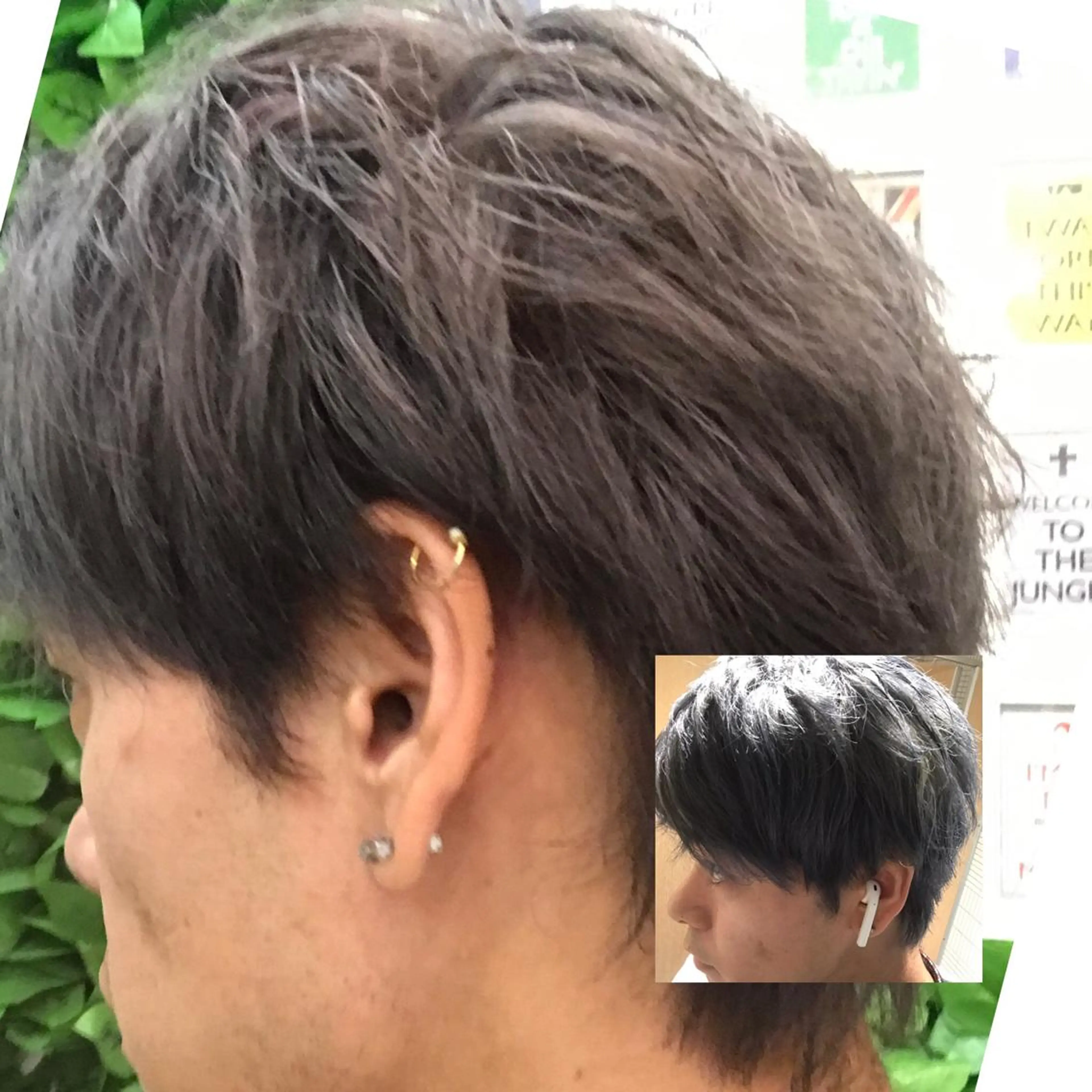 ショート カラー メンズ ブルーカラー ブルージュ カット ヘアカラー トリートメント 吉原 頌平のヘアスタイル