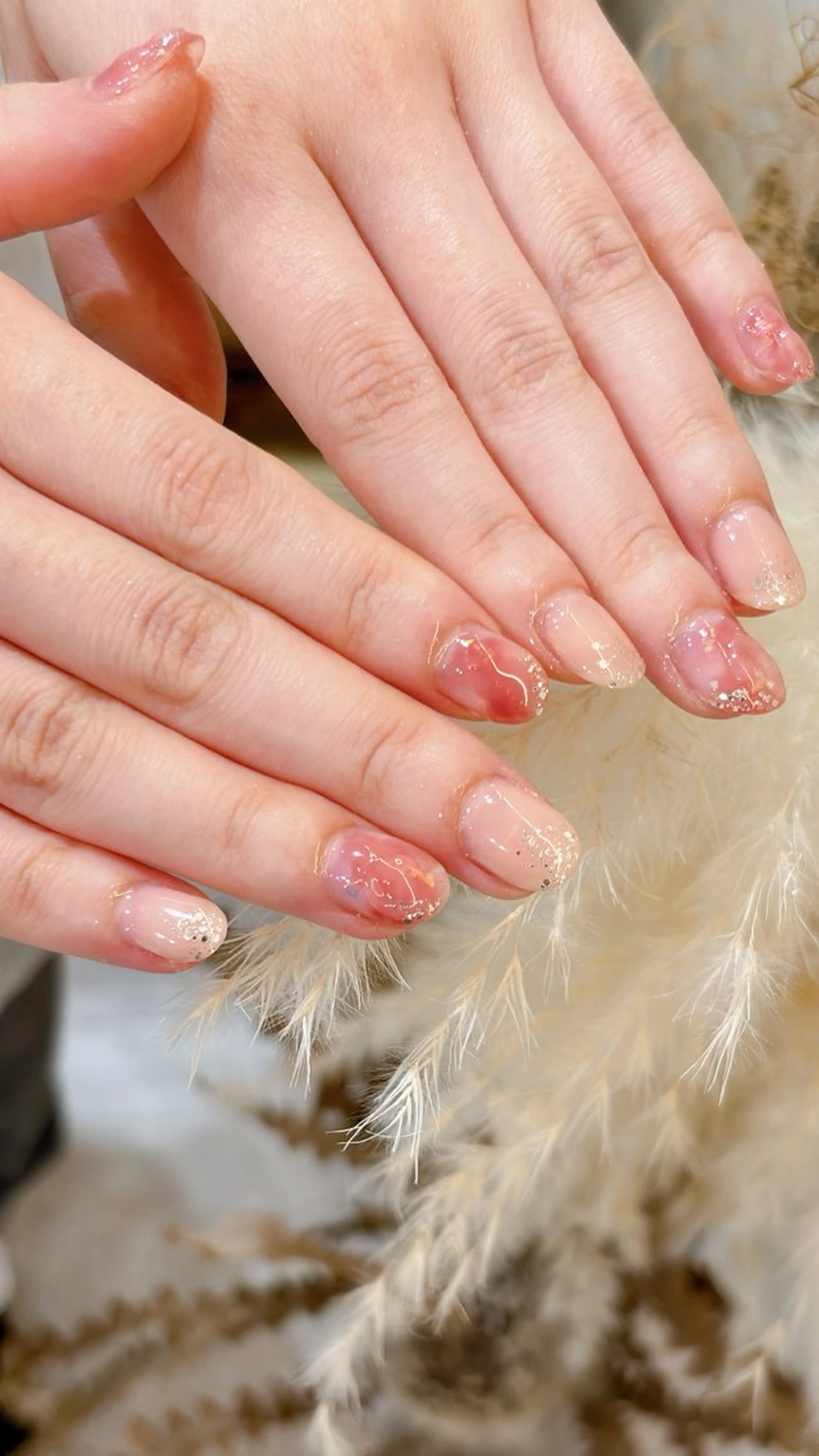 ネイル ニュアンスネイル オフィスネイル 大澤 香奈子のネイルデザイン