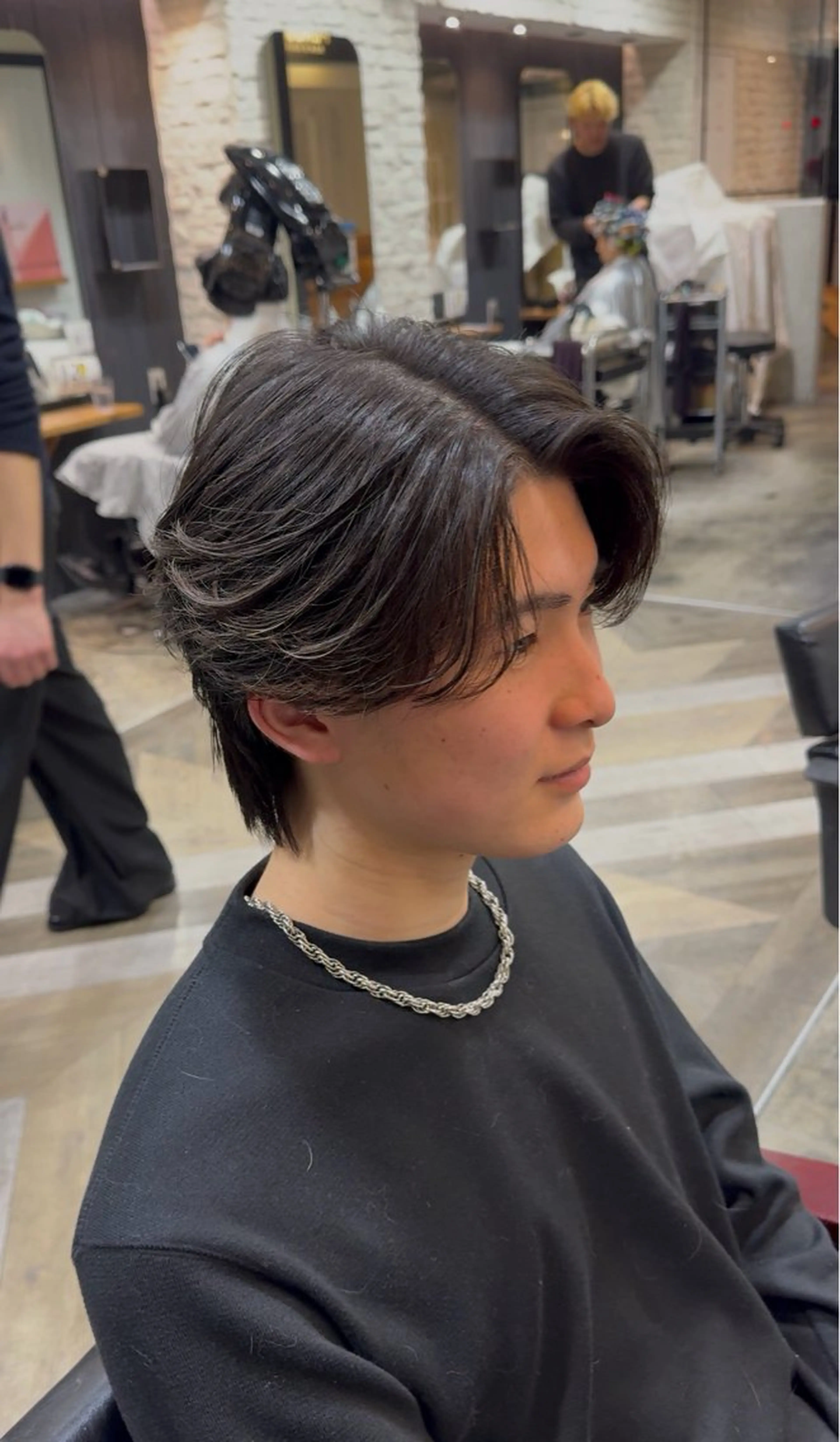 メンズ パーマモデル/上村 コウスケのヘアスタイル