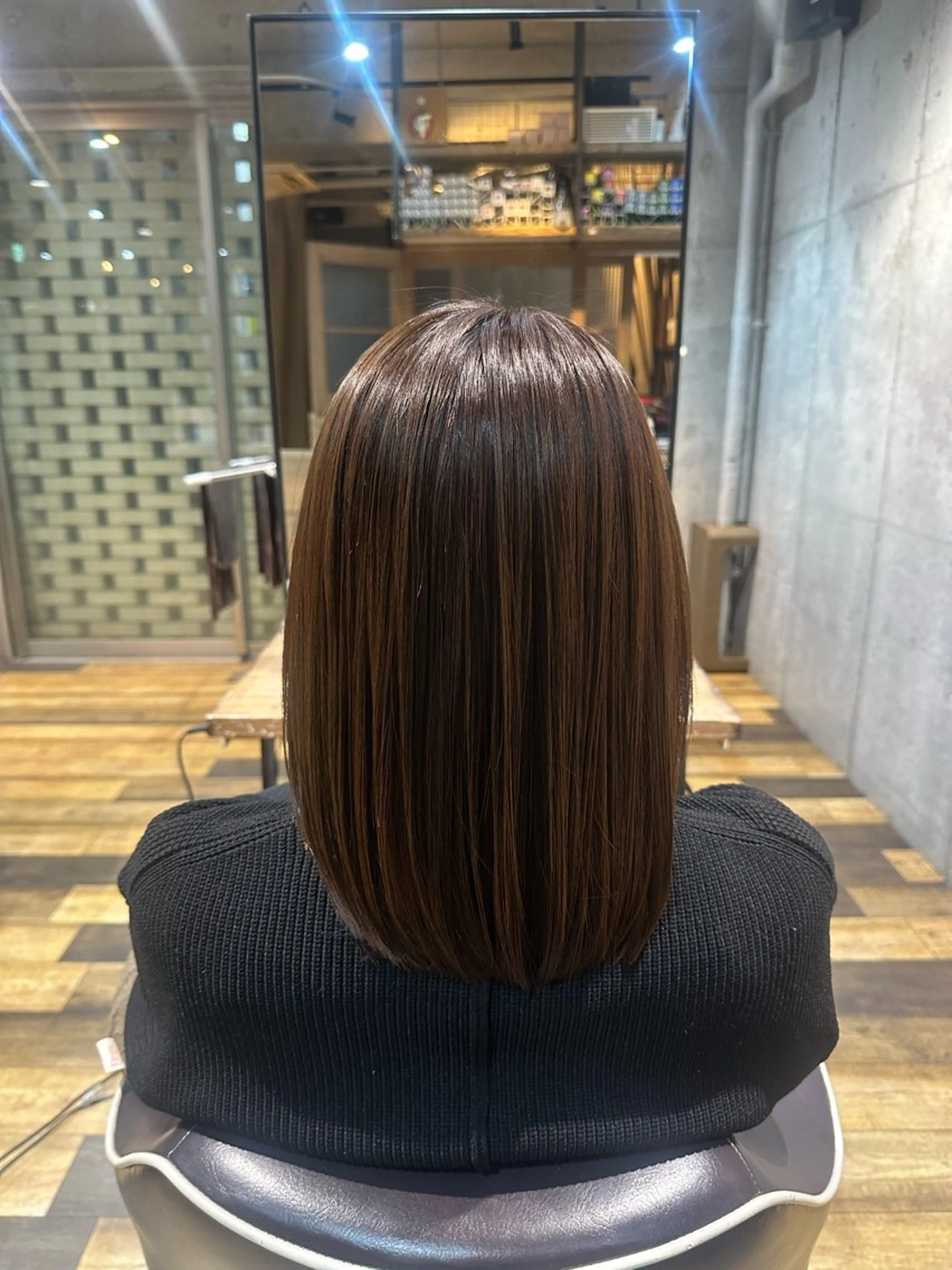 ミディアム ヘアカラー flannel 優介のヘアスタイル