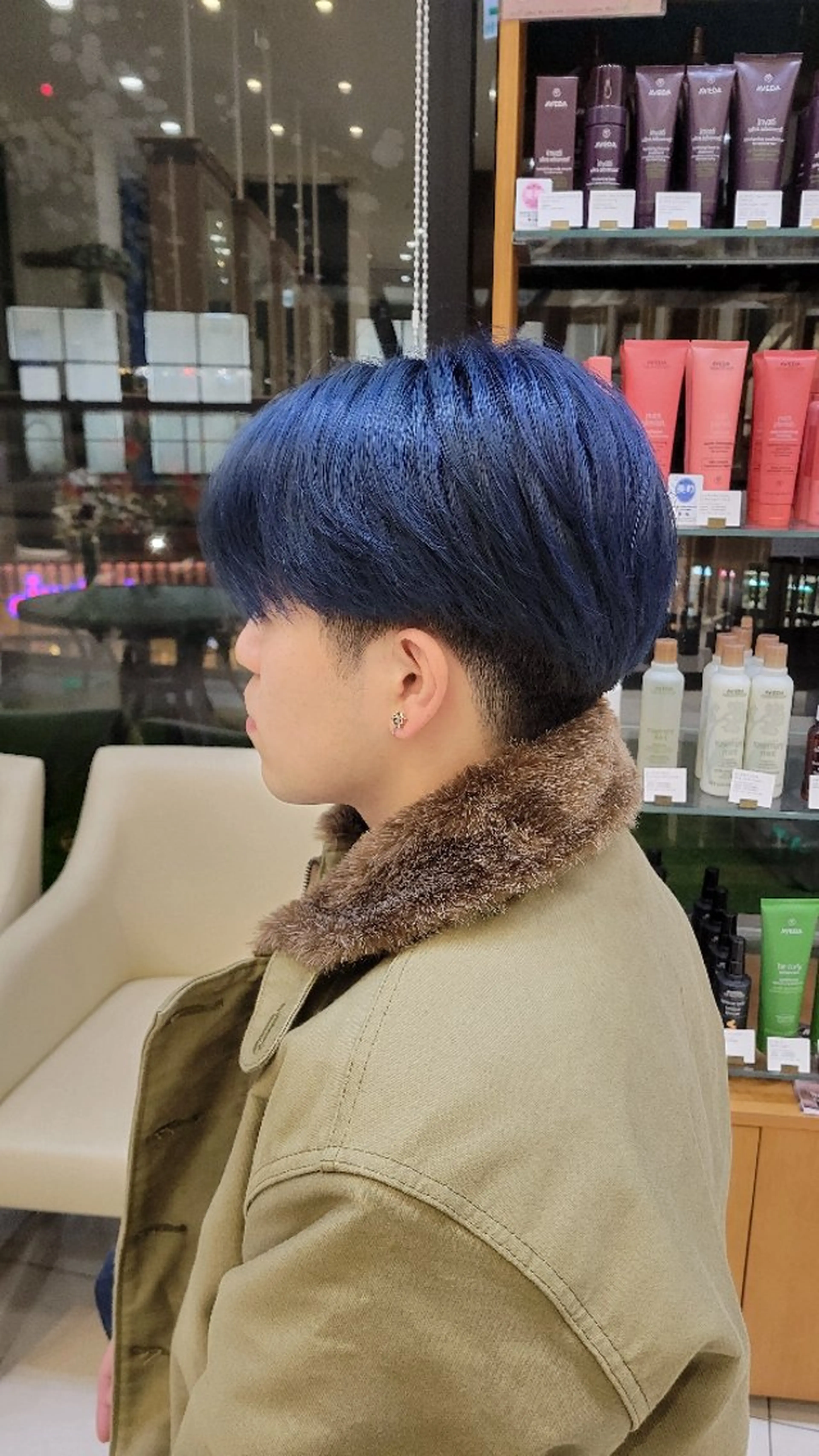 カラー メンズ メンズブリーチ ブリーチ ブルーカラー 渡辺 将功のヘアスタイル