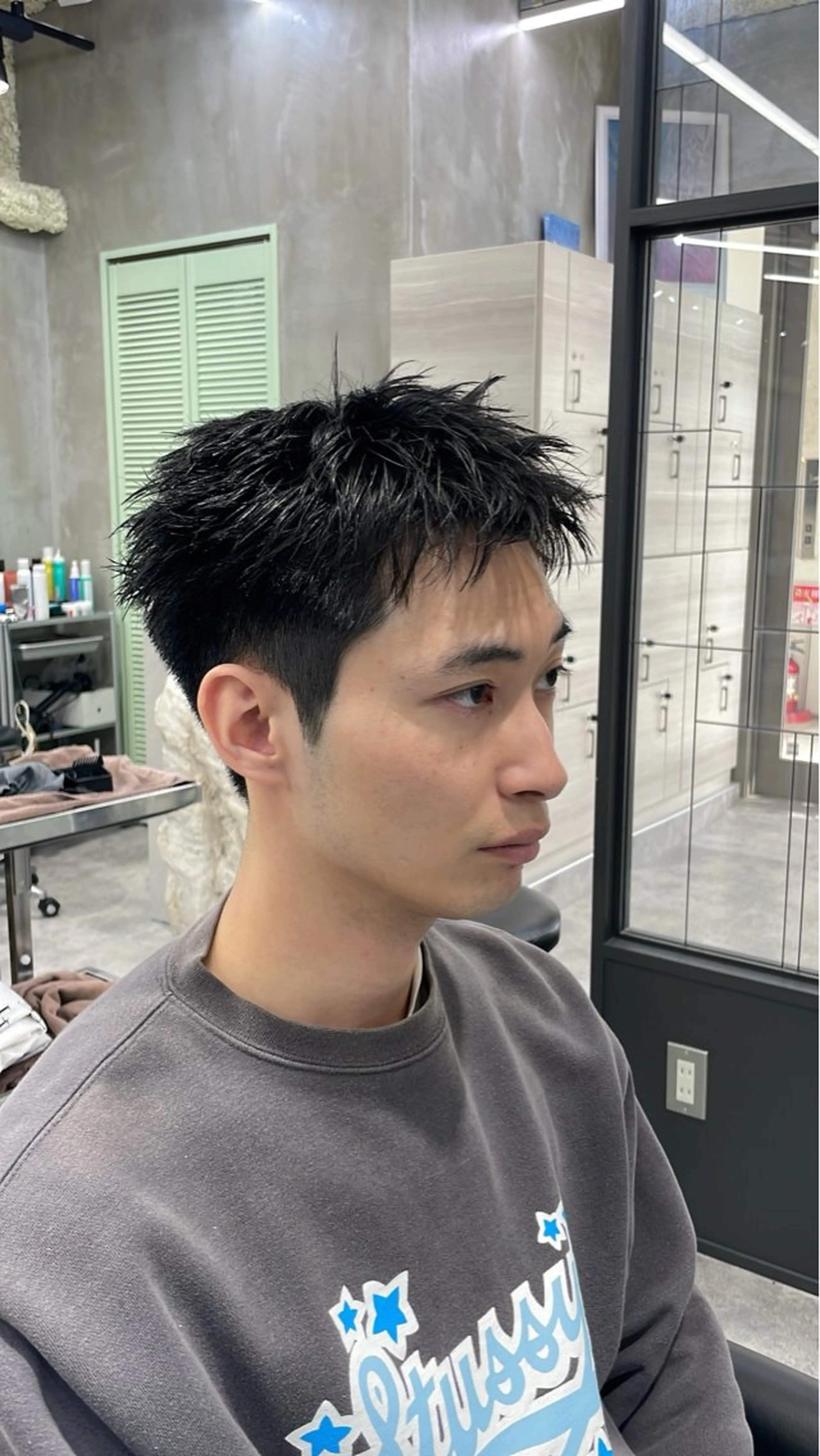 メンズ スパイキーショート the path Seiyaのヘアスタイル