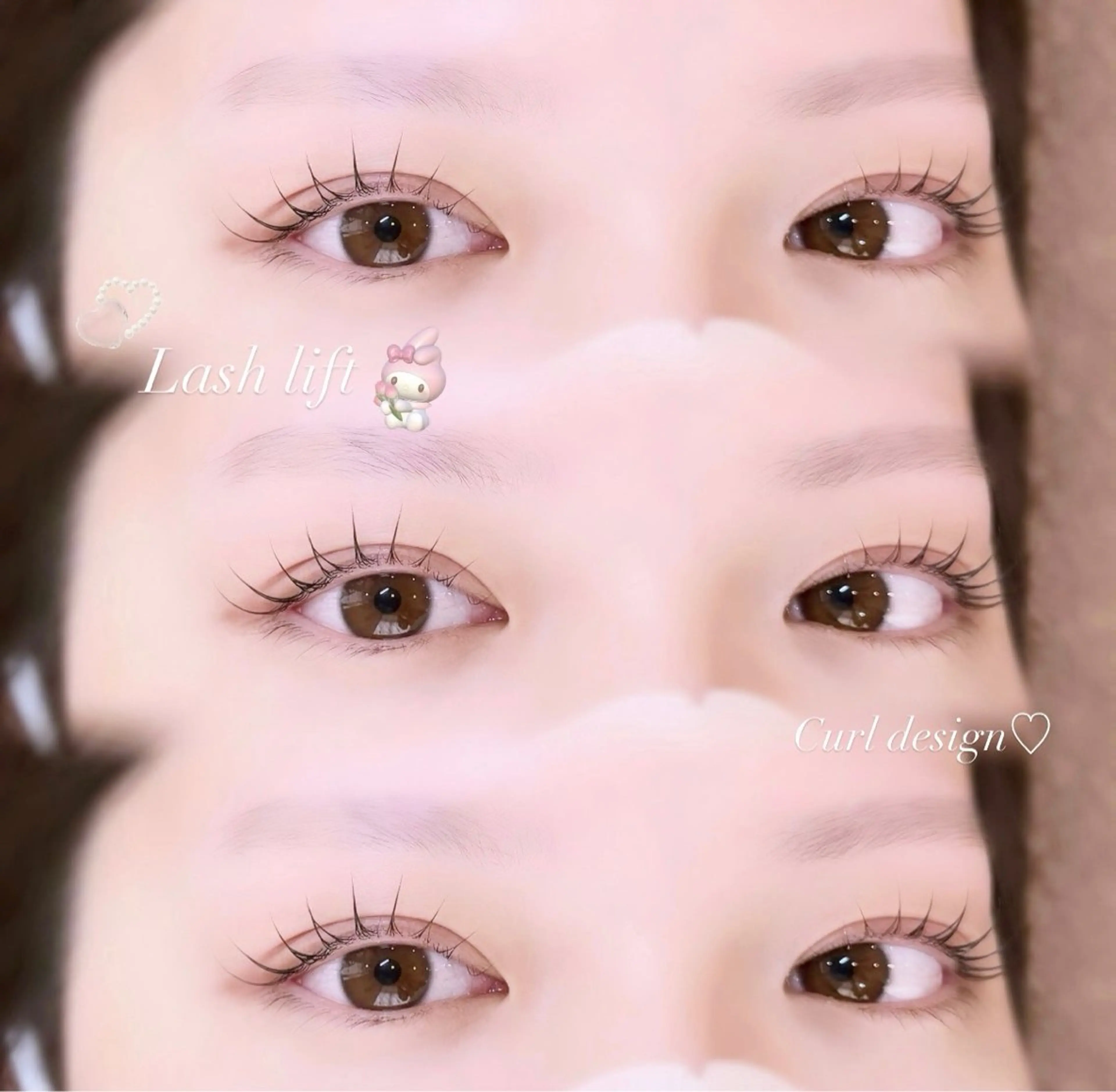 マツエク・マツパ 束感まつ毛 ナチュラル パリジェンヌラッシュリフト 一重×まつ毛パーマ マツパ 🎀millie ainee♡田畑🎀のマツエク・マツパデザイン