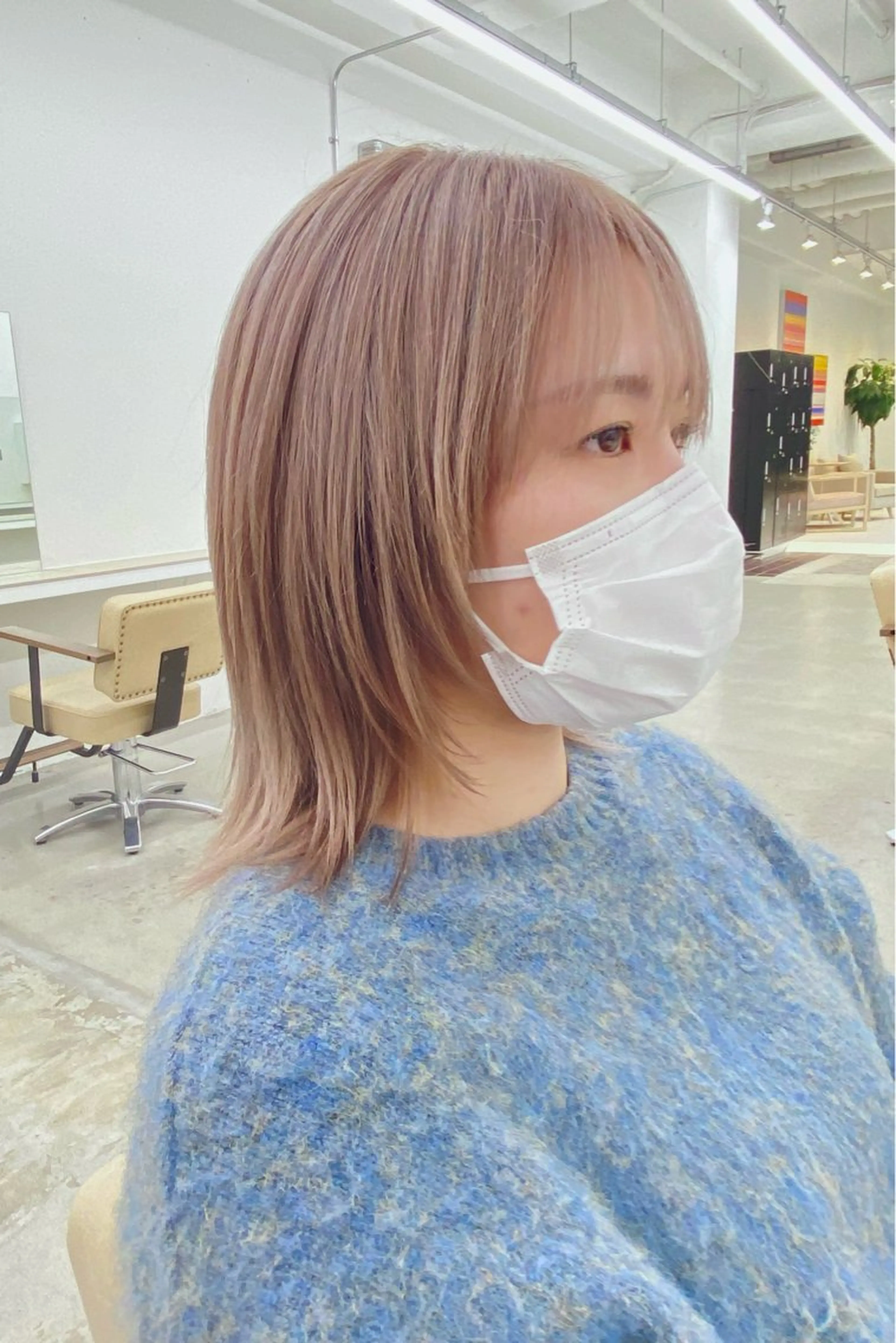 ミディアム カラー カット ヘアカラー トリートメント BOB🌟ハイトーン /ブリーチ/TAKUのヘアスタイル