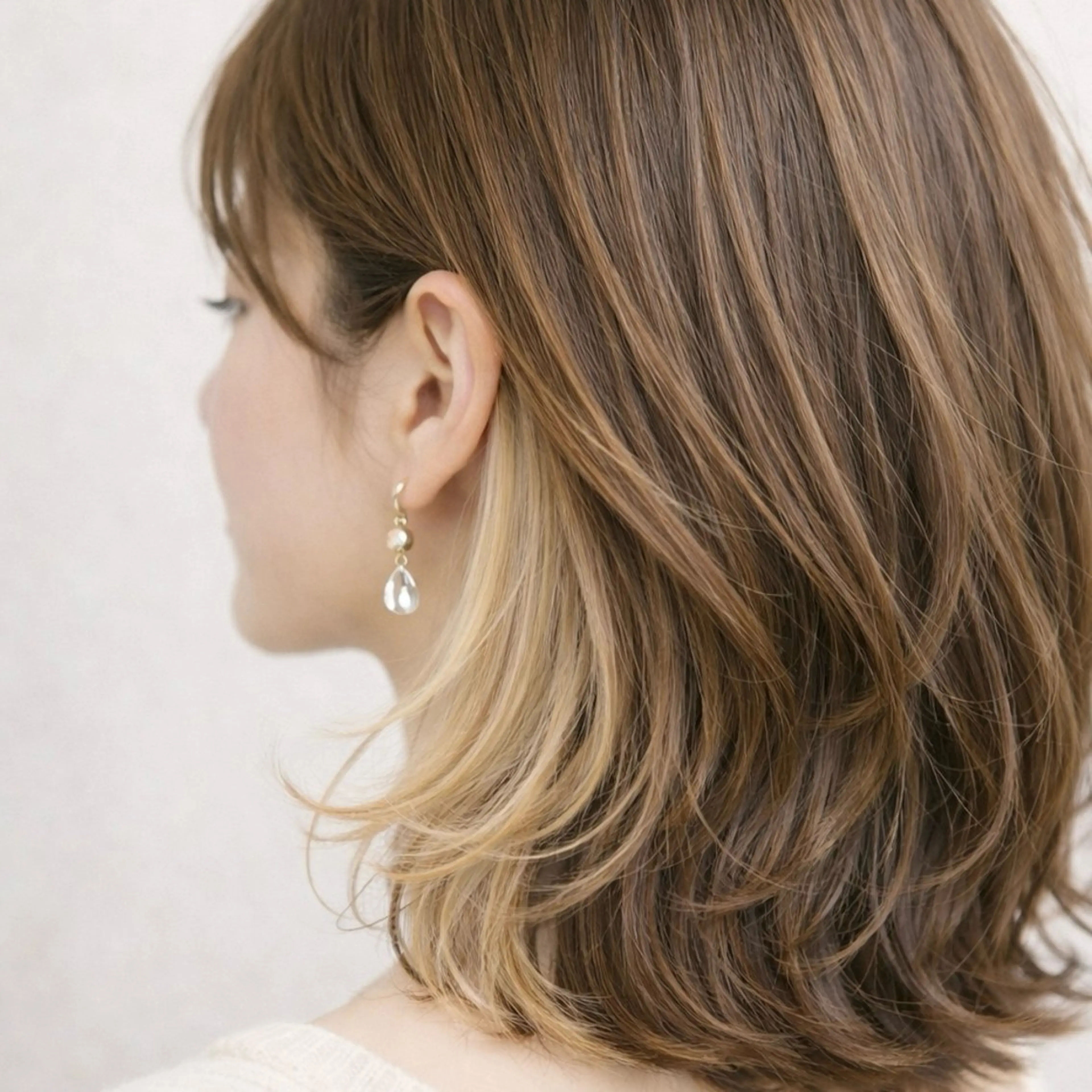 カラー ベージュカラー イヤリングカラー ヘアカラー SUGAR/渡邊 大樹のヘアスタイル