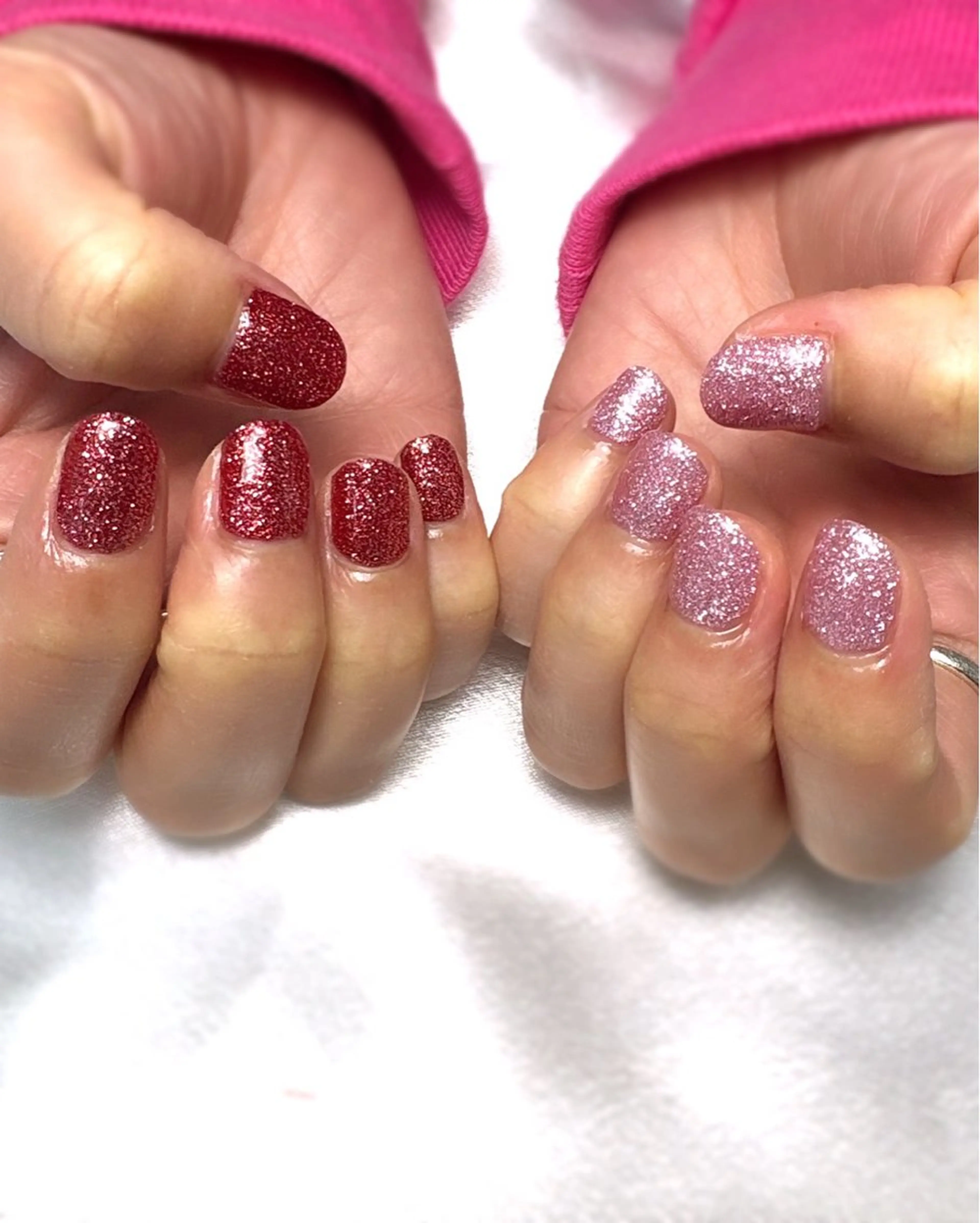 ネイル キラキラネイル ワンカラーネイル ハンドネイル nailsalon Ecliaのネイルデザイン