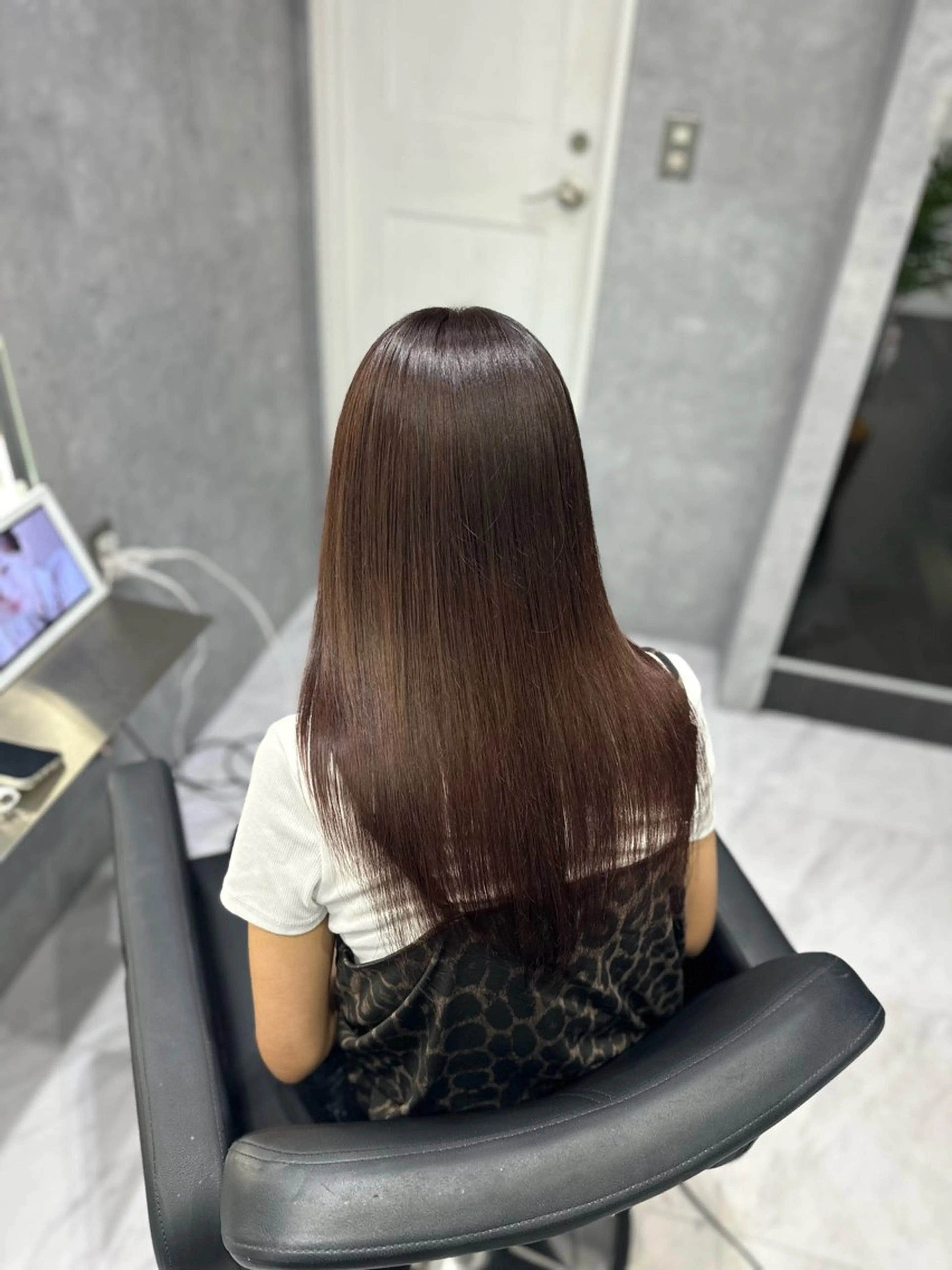 カラー ブラウンカラー オレンジ オレンジブラウン 中村 さきのヘアスタイル