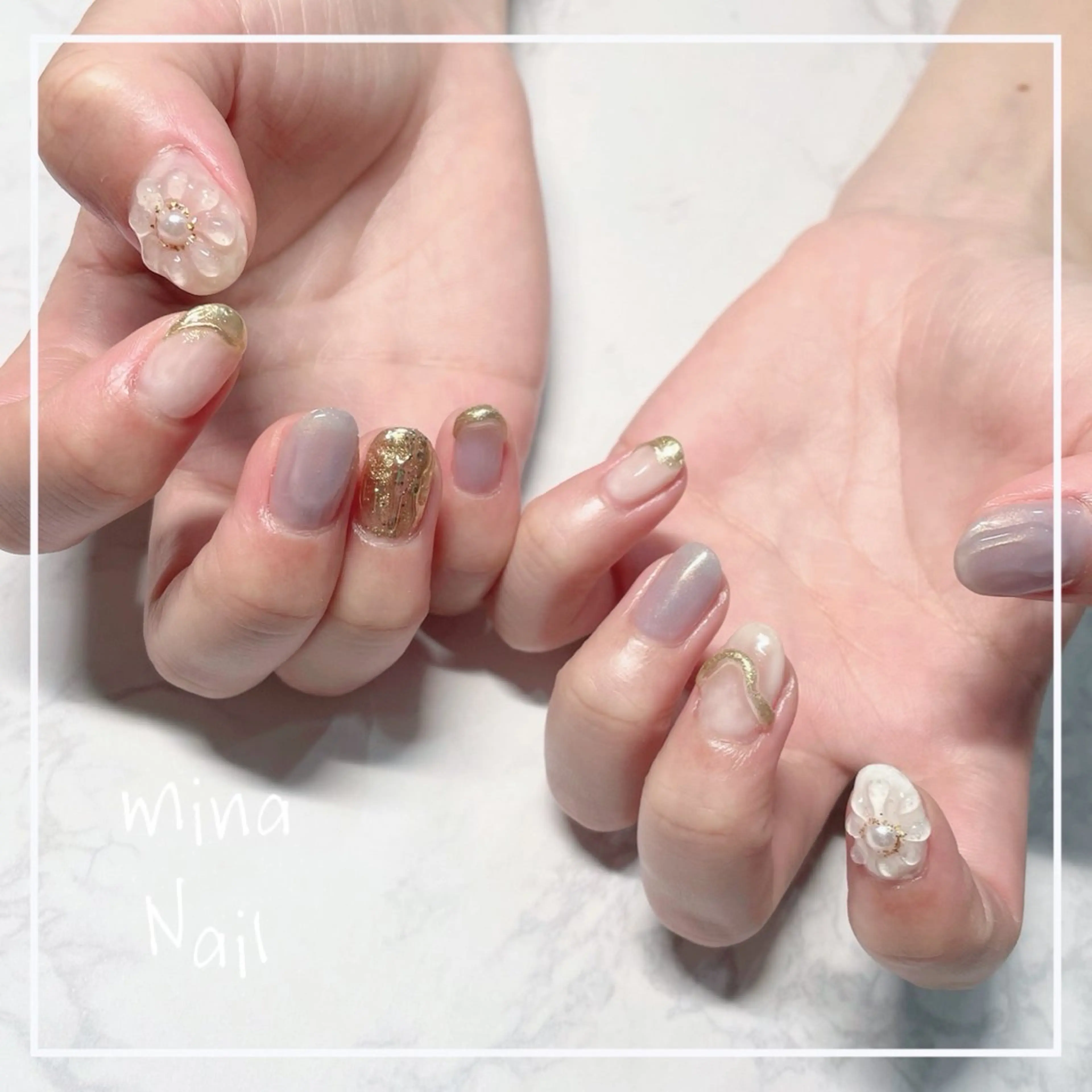 ネイル ぷっくりネイル mina Nailのネイルデザイン