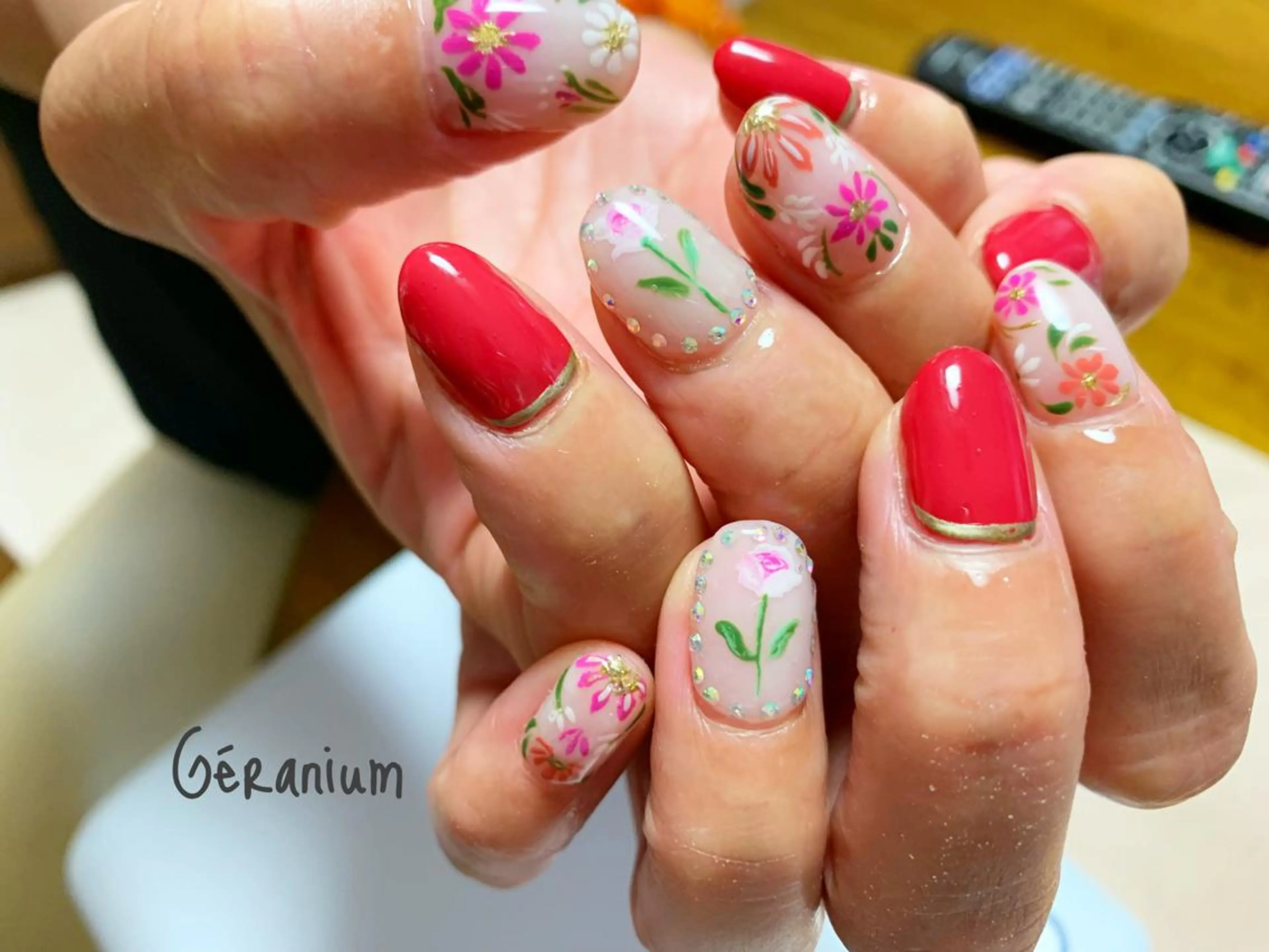 ネイル ハンドネイル GéRanium Harukaのネイルデザイン