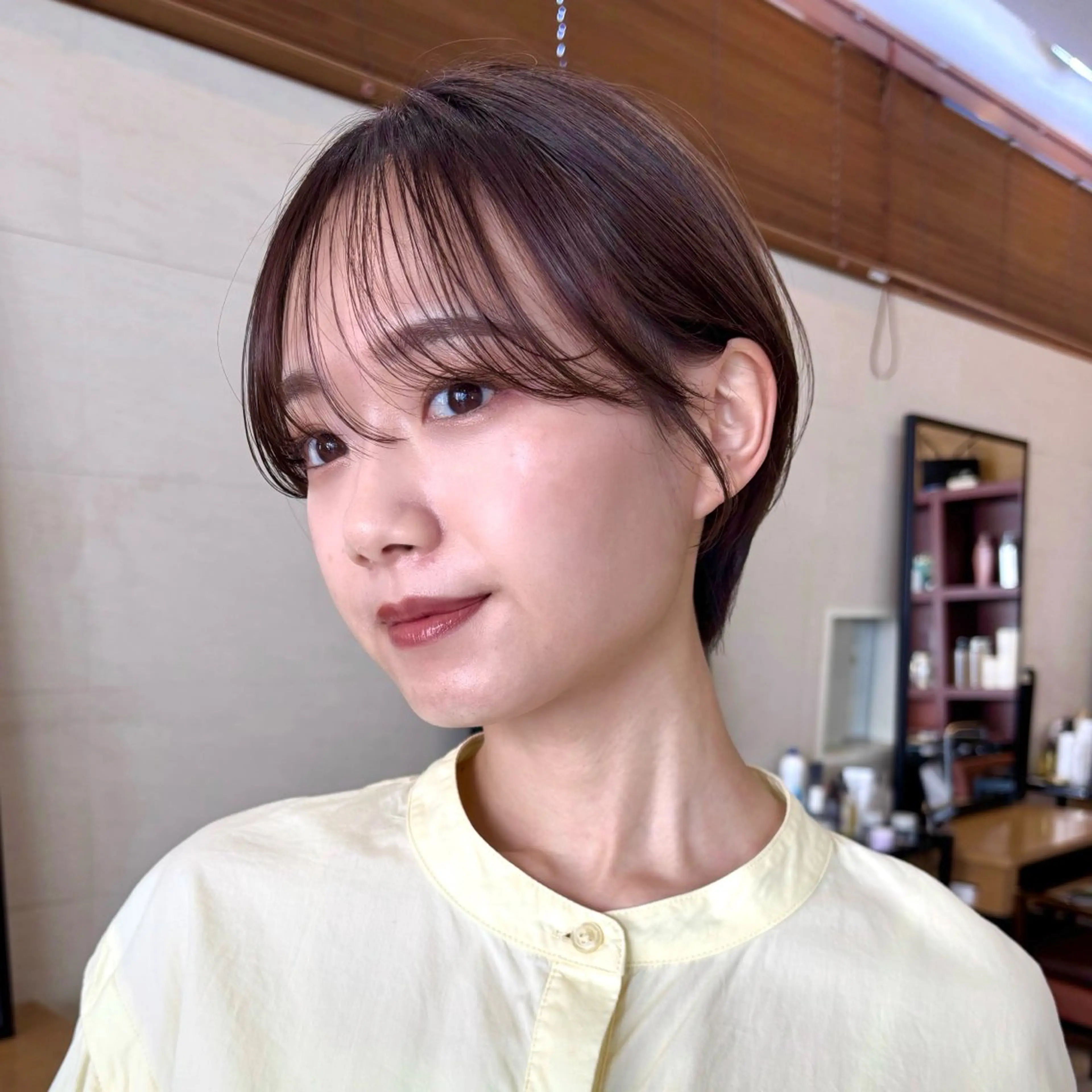 ショート ショートヘア ベージュ/透明感/ レイヤー/あやか💕のヘアスタイル