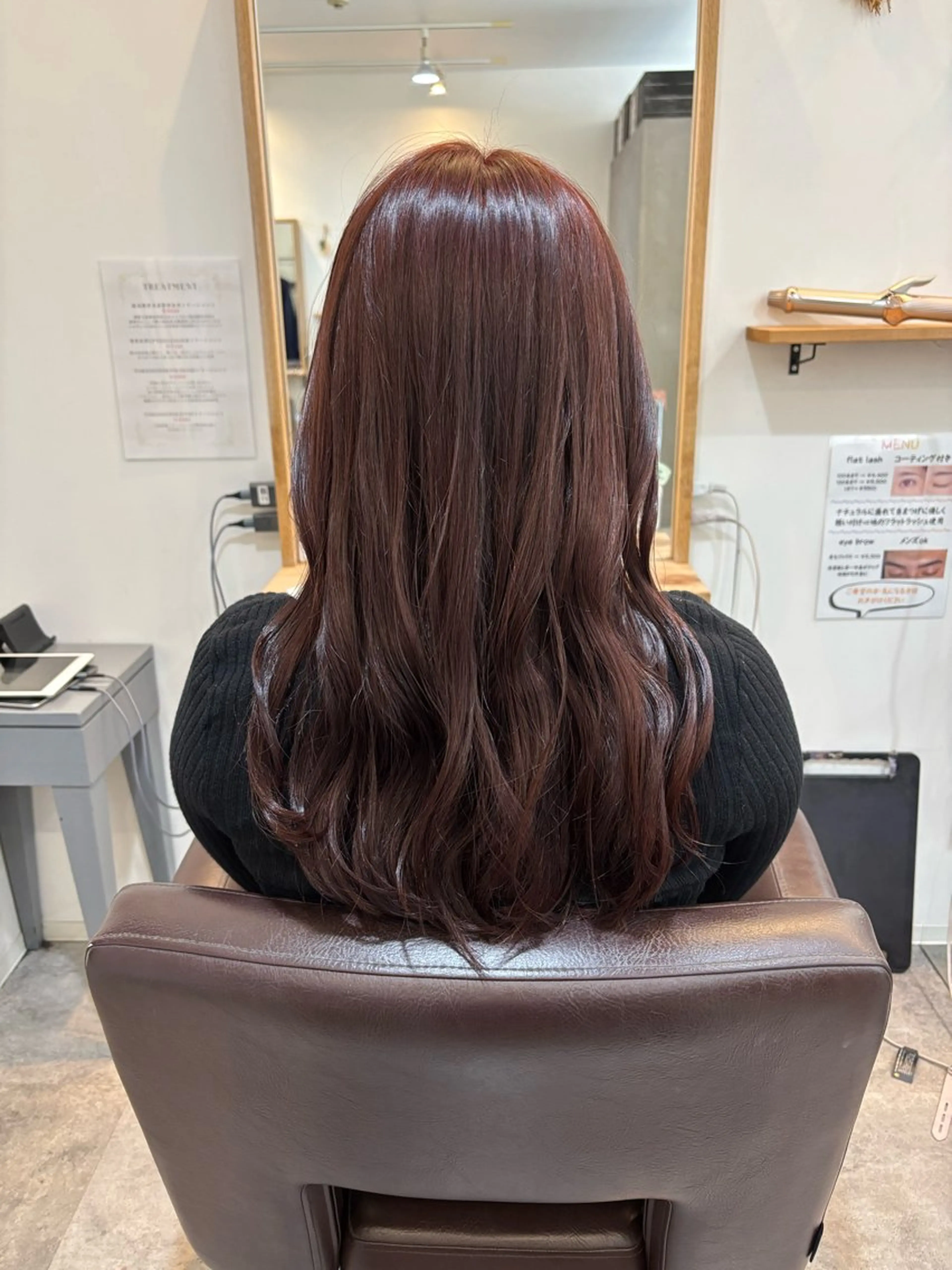 ロング カラー ダブルカラー ハイトーンカラー ボブ 顔周りカット 髪質改善 カット ヘアカラー RISE SWELL 江坂momoneのヘアスタイル