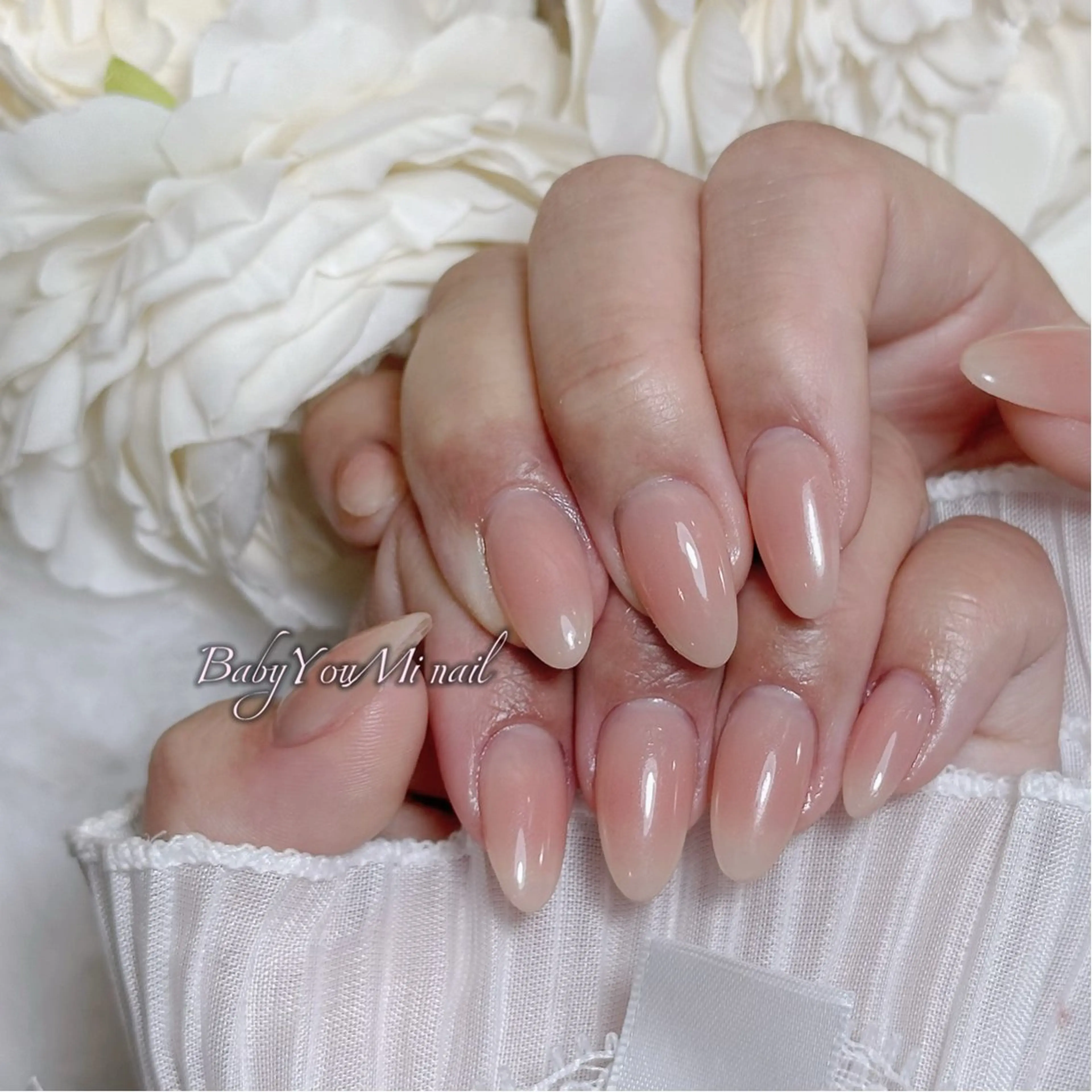 ネイル オーロラネイル 成人式 フットネイル フレンチネイル ジェルネイル ハンドネイル Oomiya 服部のネイルデザイン