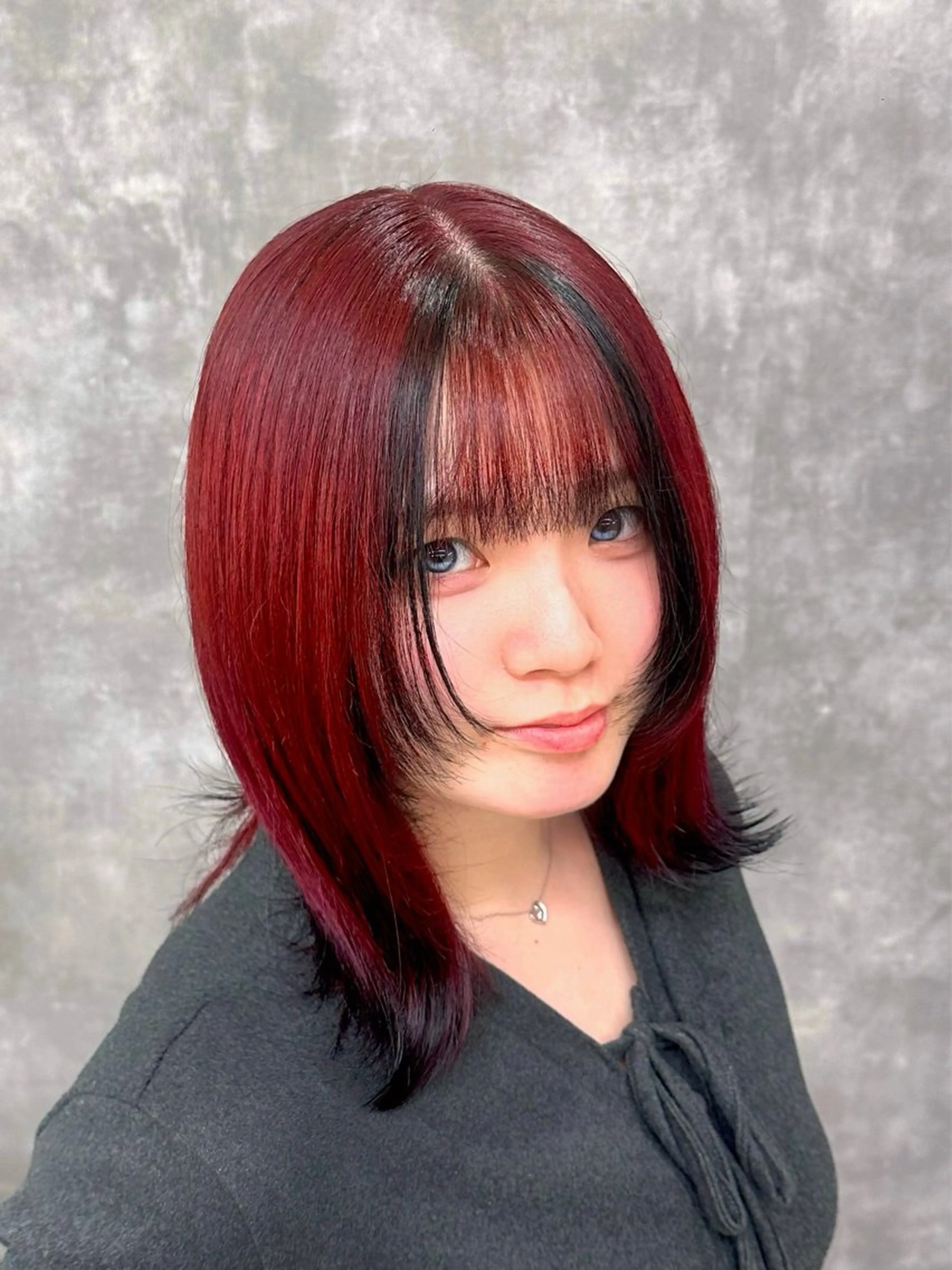ミディアム カラー ブリーチ 透明感カラー レッドカラー トリートメント ヘアカラー ⭐️佐藤壮也⭐️ 柔らかモテカラー🤎のヘアスタイル