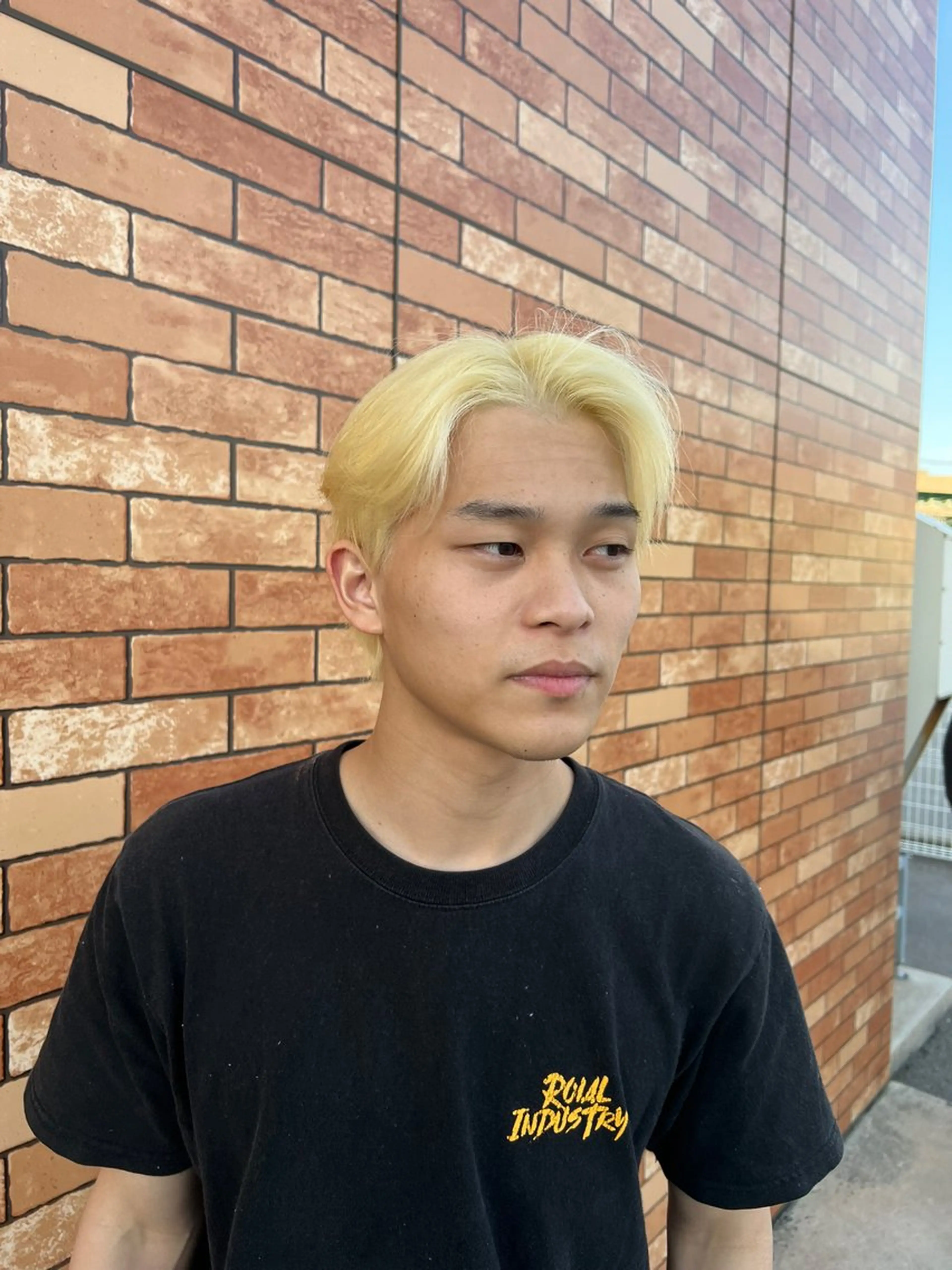 カラー メンズ メンズブリーチ ブリーチ ケアブリーチ BOB men's KIRAのヘアスタイル