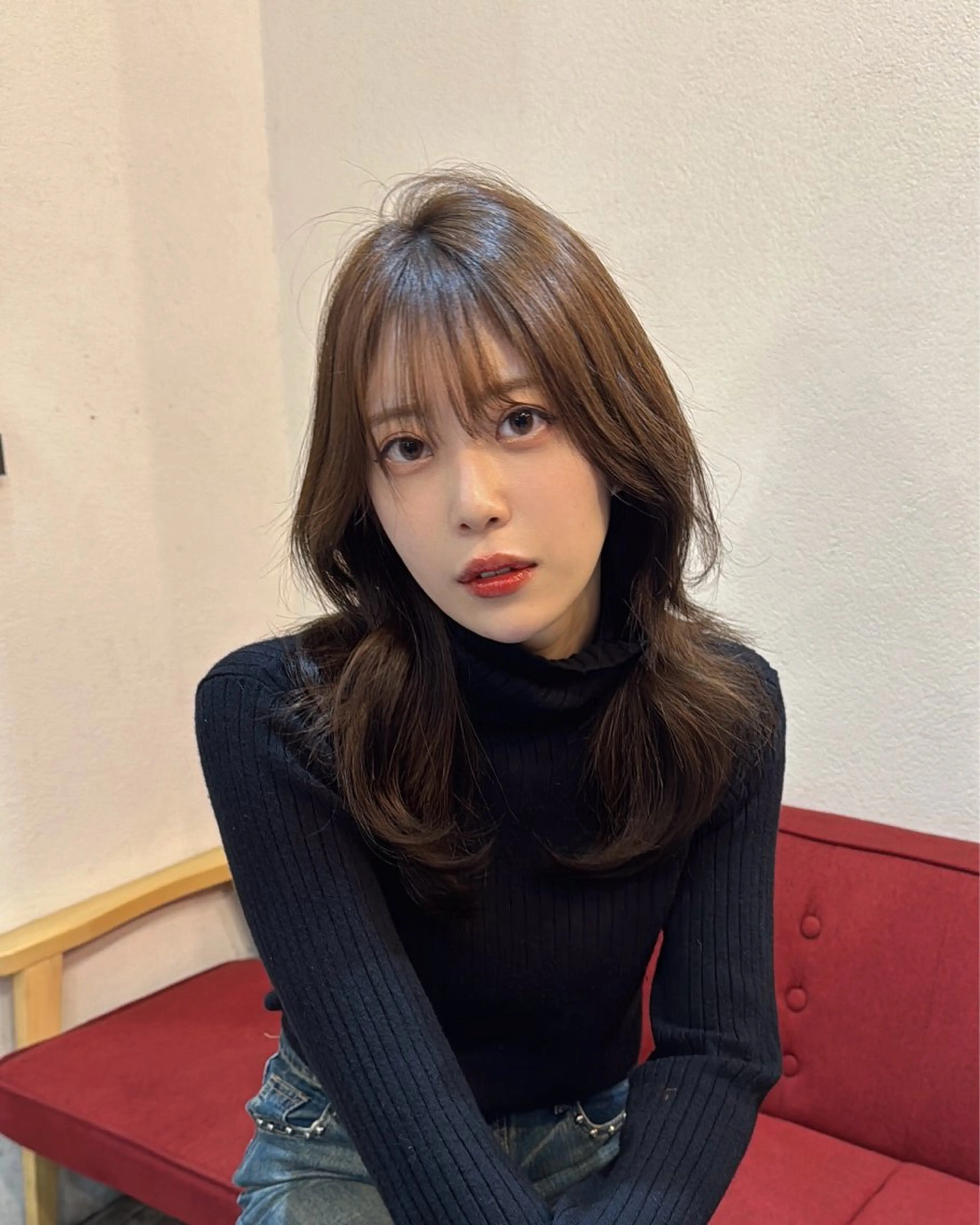 セミロング レイヤーカット/髪質 改善/鷲尾 駿のヘアスタイル