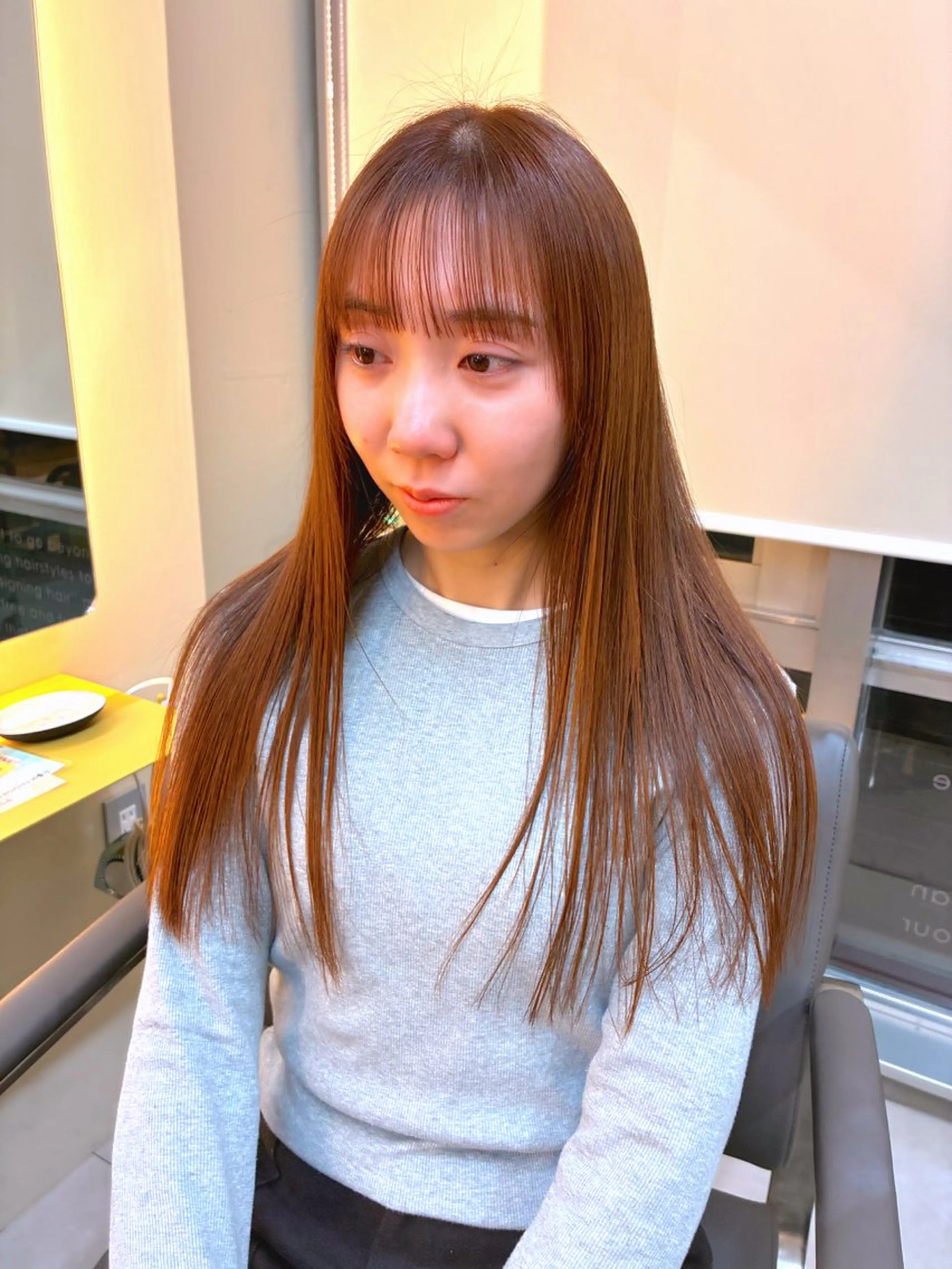 ロング カラー ベージュカラー ピンクカラー ピンクベージュ shiomi H TARUMI所属・中野 佑麻のヘアスタイル