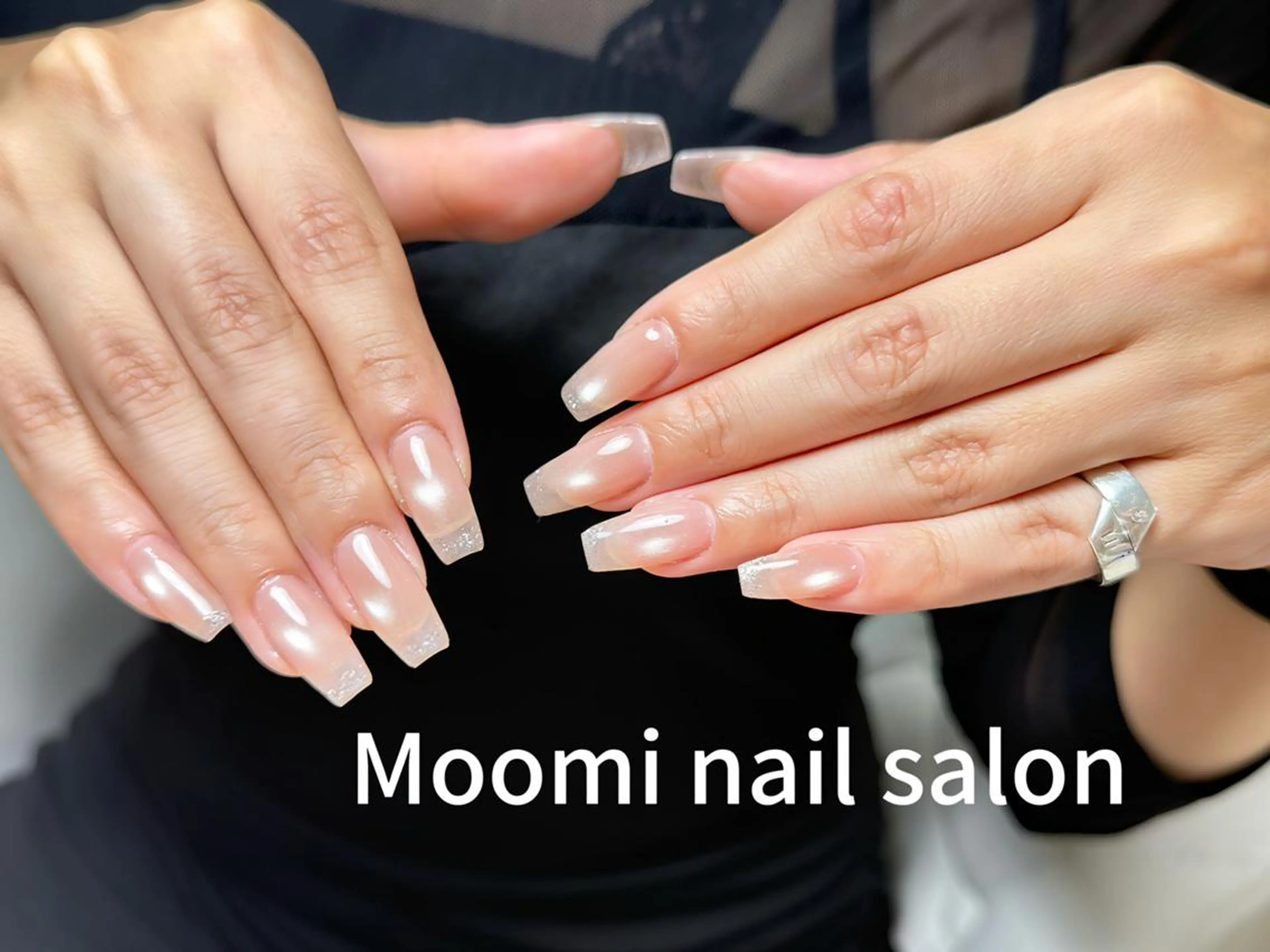 セミロング ハンドネイル Moomi nail salonのネイルデザイン