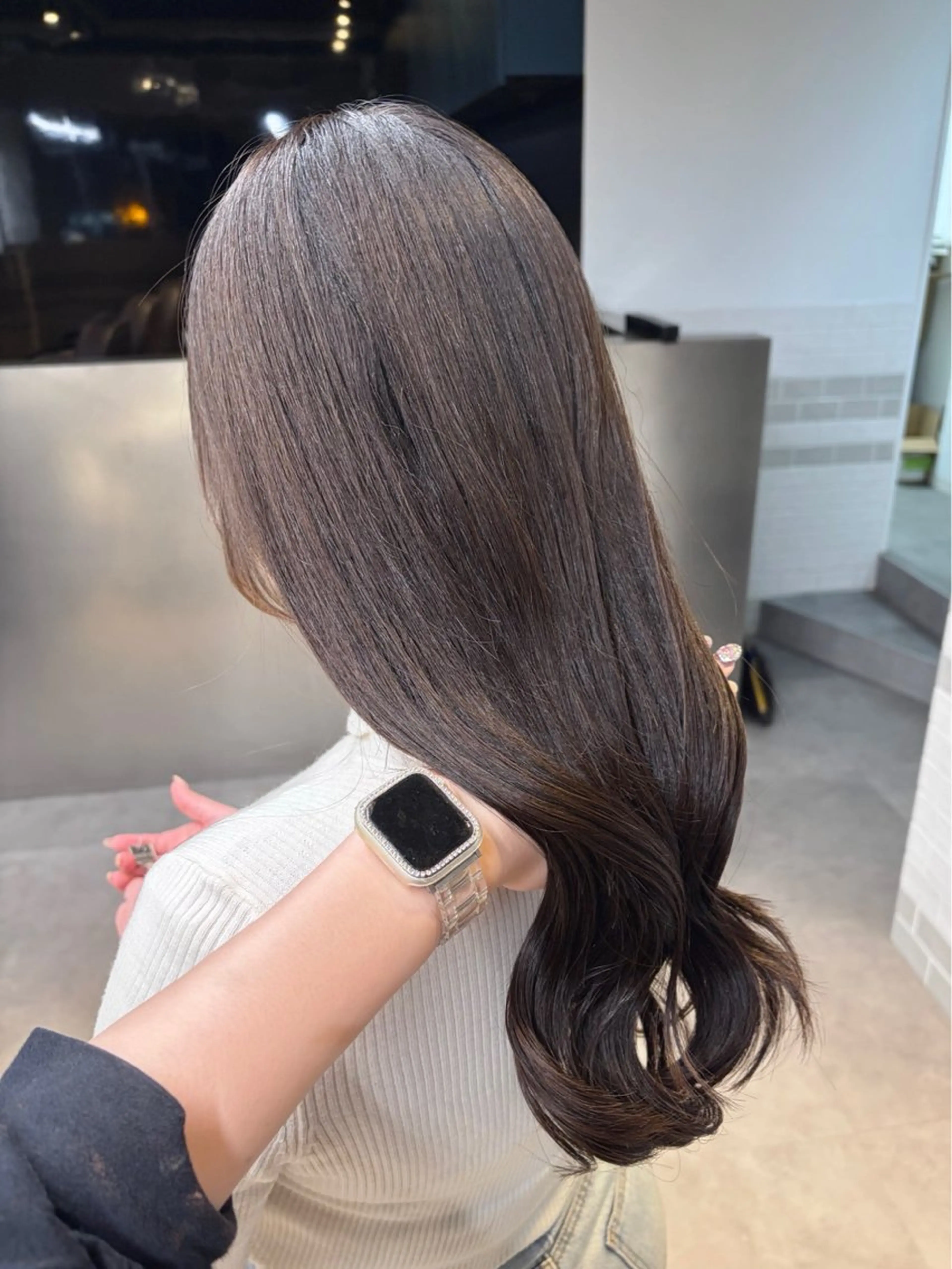 ショート カラー パーマ ヘアアレンジ メンズ グレージュ .⋆⟡💖 Marin💖⟡⋆.のヘアスタイル