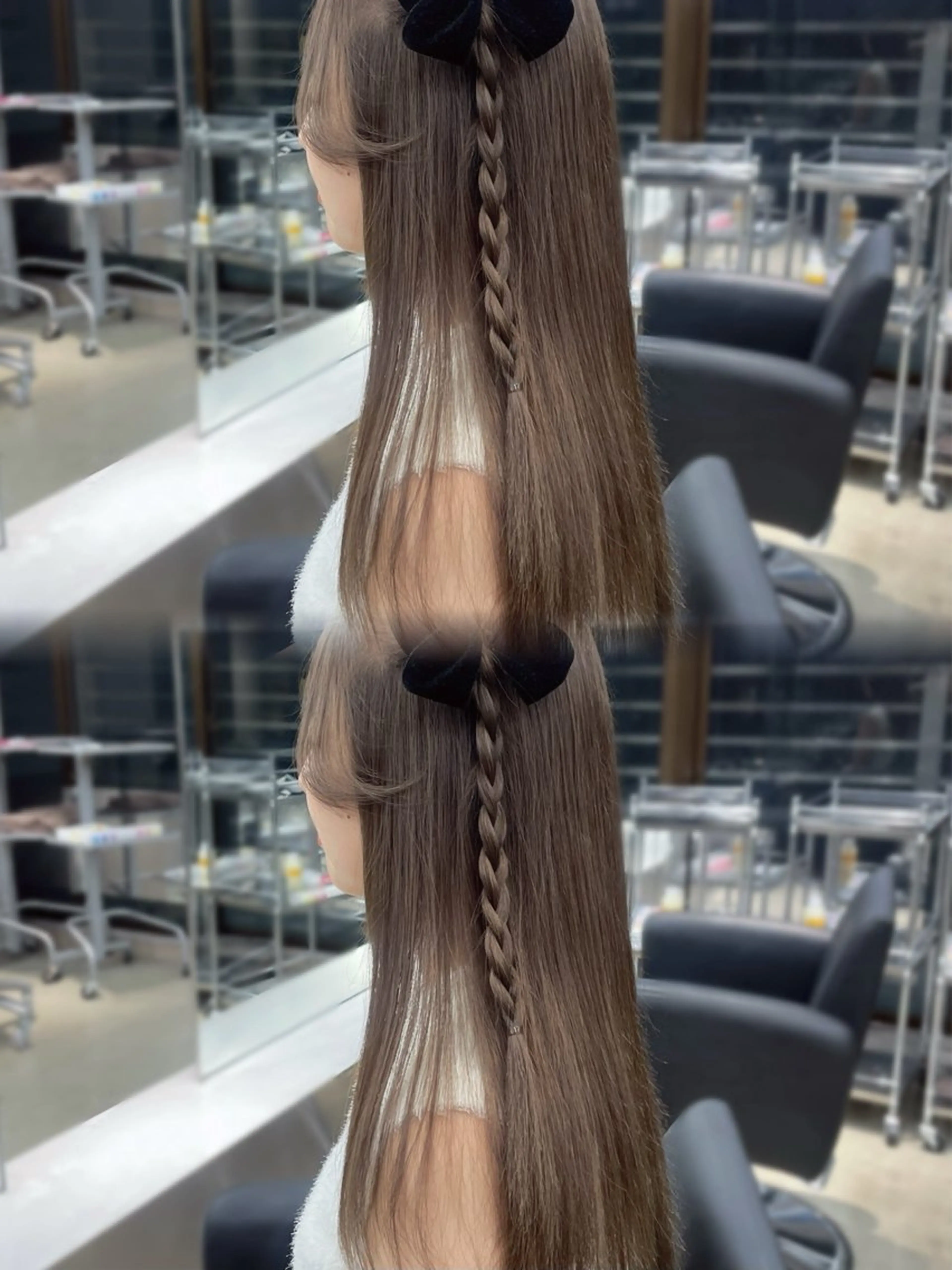 ロング カラー ベージュカラー ブリーチ ブラウンカラー ミルクティーベージュ 名古屋栄♡PELE/ ブリーチ/ハイトーンのヘアスタイル