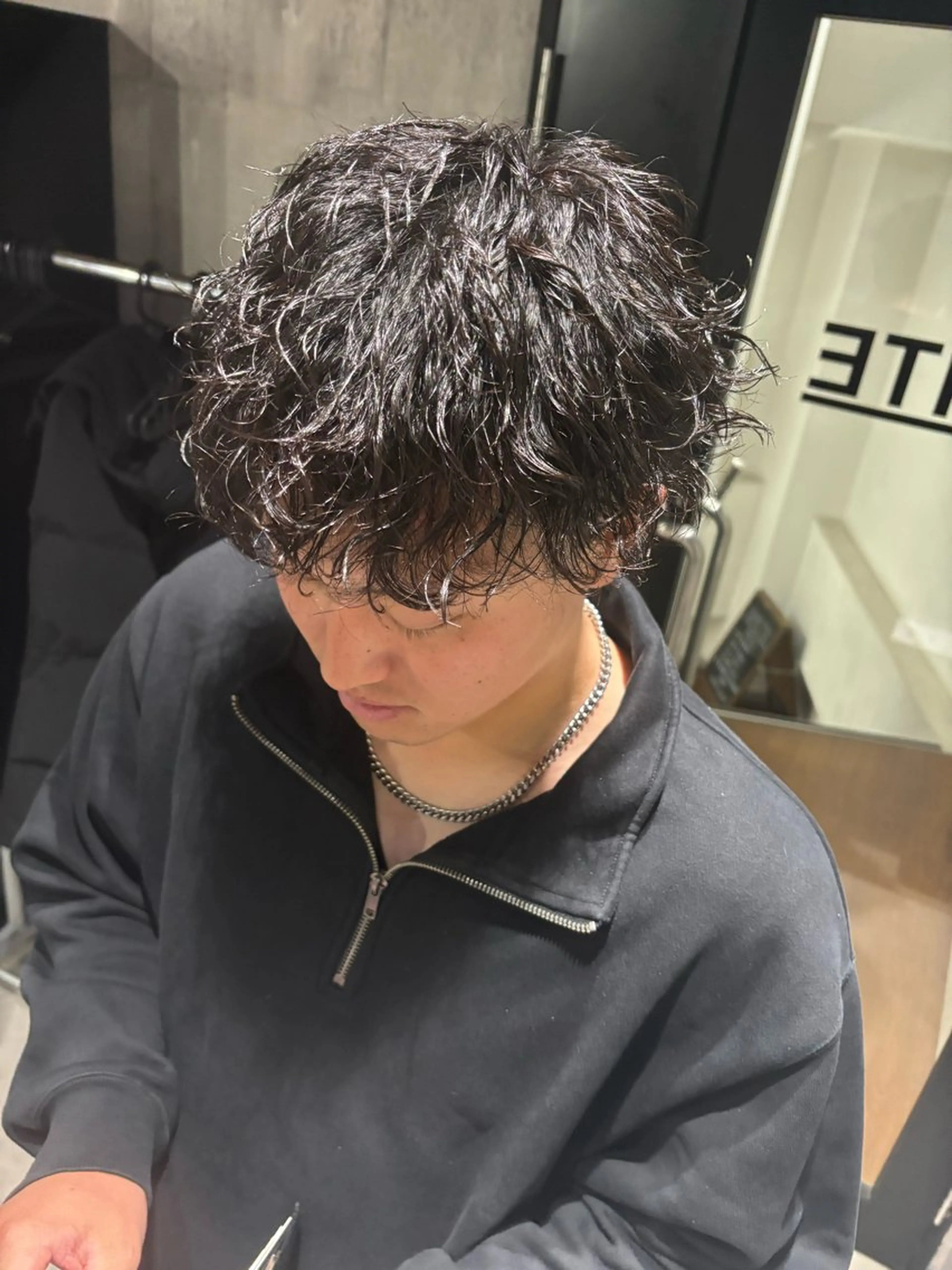 パーマ メンズ メンズパーマ ツイストスパイラルパーマ スパイラルパーマ カット パーマ トリートメント _WHITE / KENTOのヘアスタイル