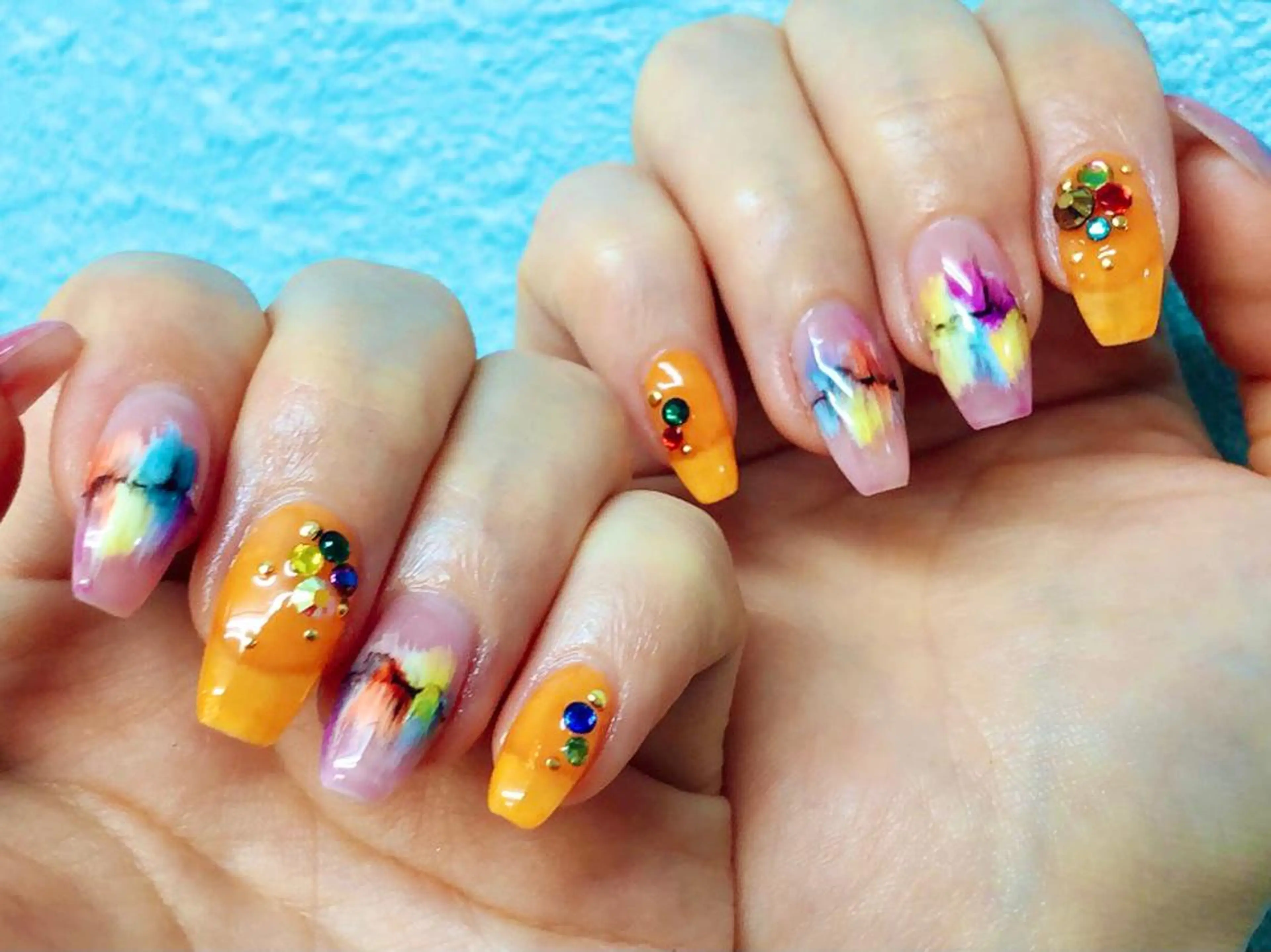 ネイル ニュアンスネイル ハンドネイル Freak♡ Rieのネイルデザイン