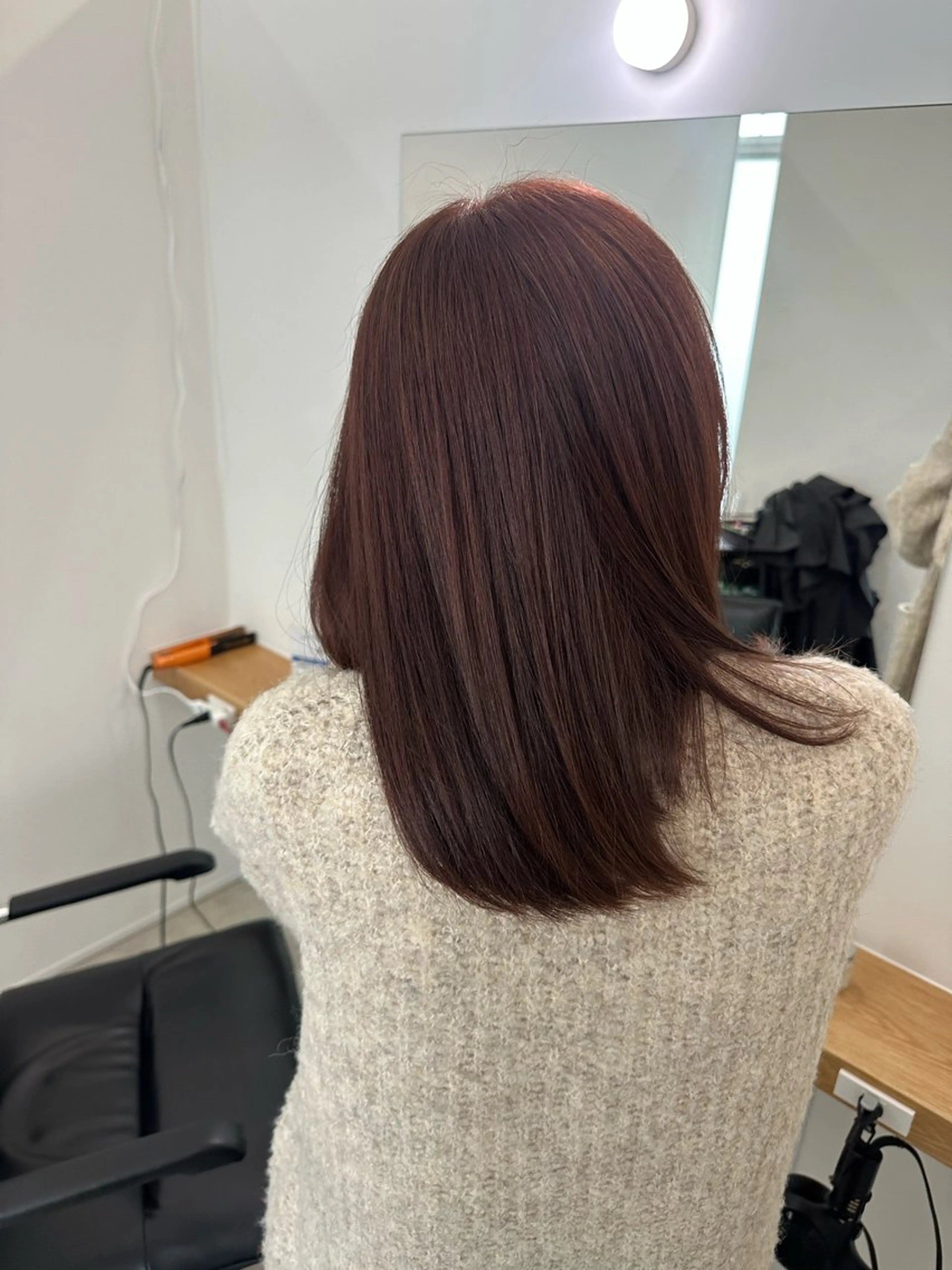 セミロング カラー カット ヘアカラー トリートメント レイヤー/ナチュラル 💐nao.のヘアスタイル