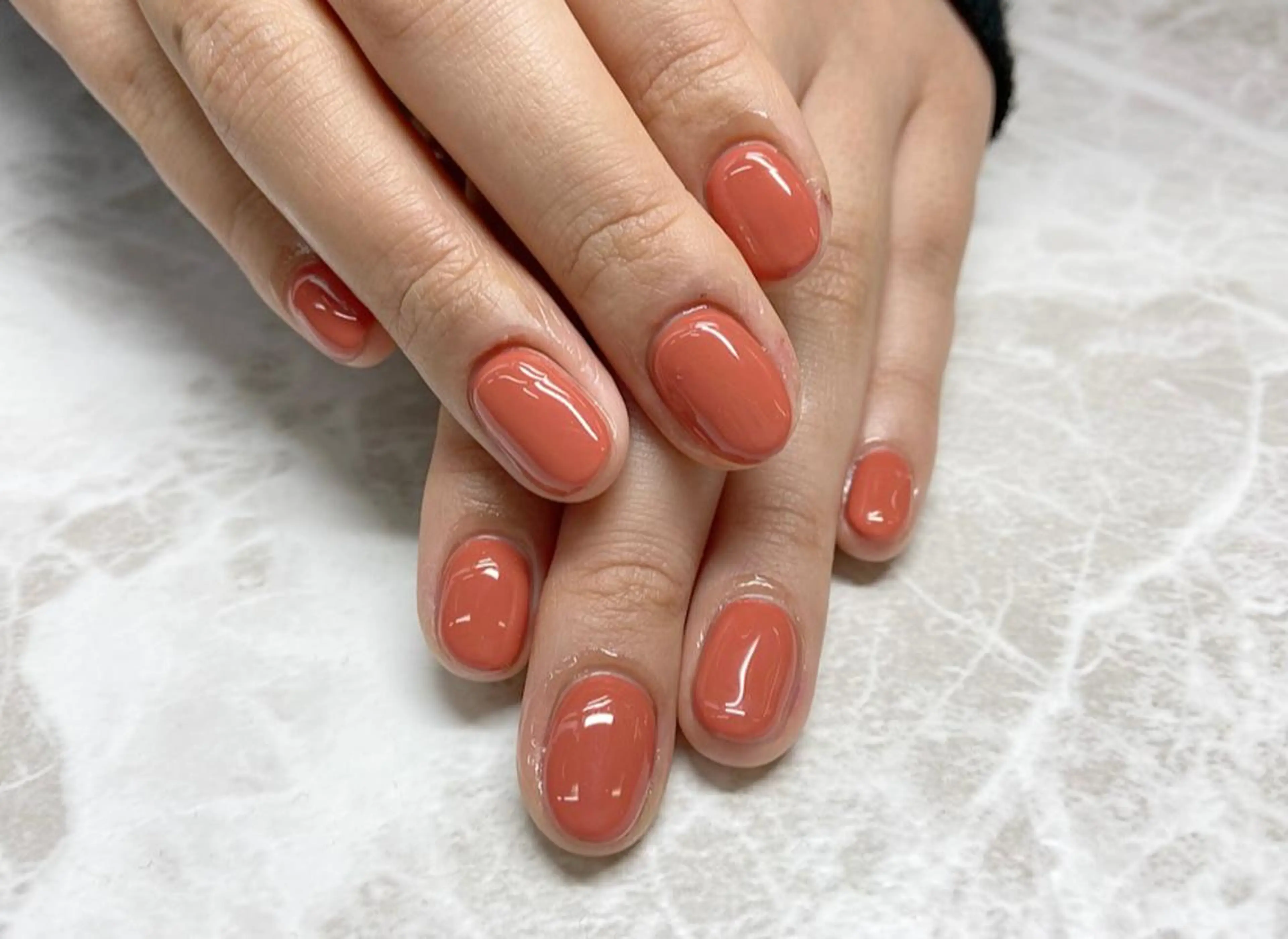 ネイル オレンジ 🧸熊谷 かほ🧸のネイルデザイン