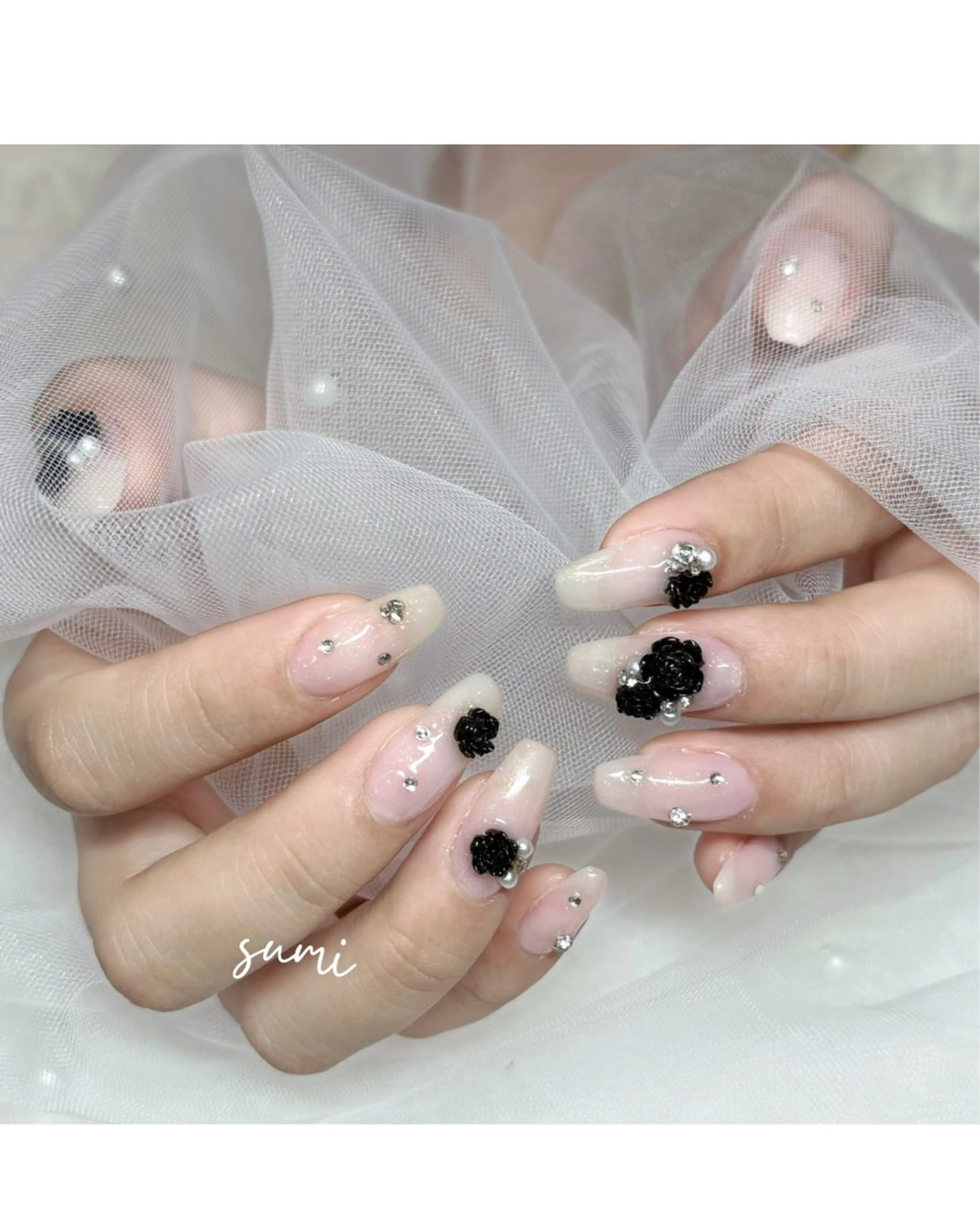 ネイル ガーリー ハンドネイル sumi eye & nailのマツエク・マツパデザイン