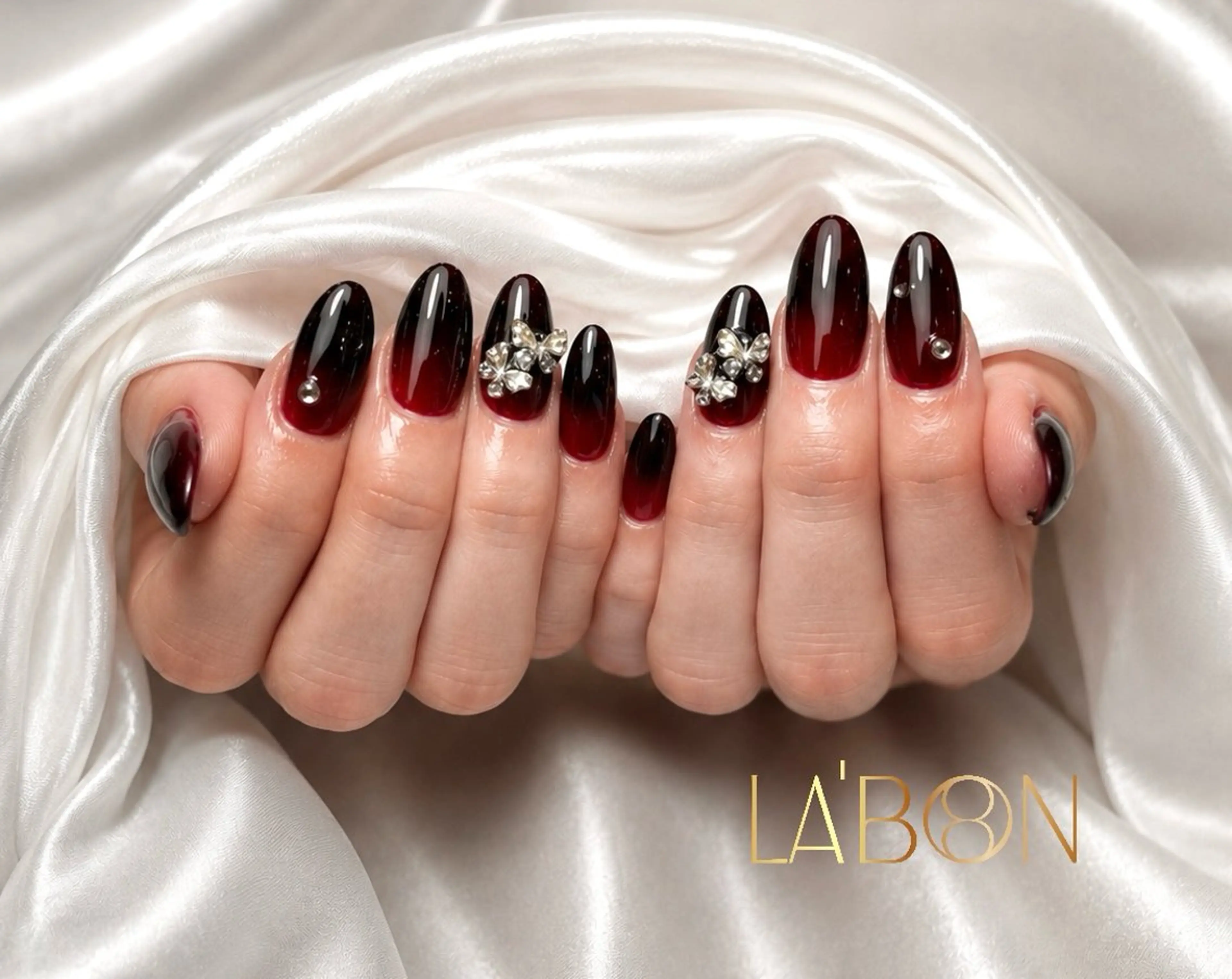 ネイル アートネイル ジェルネイル キラキラネイル 韓国ネイル ロングネイル Labon Nails Artのネイルデザイン