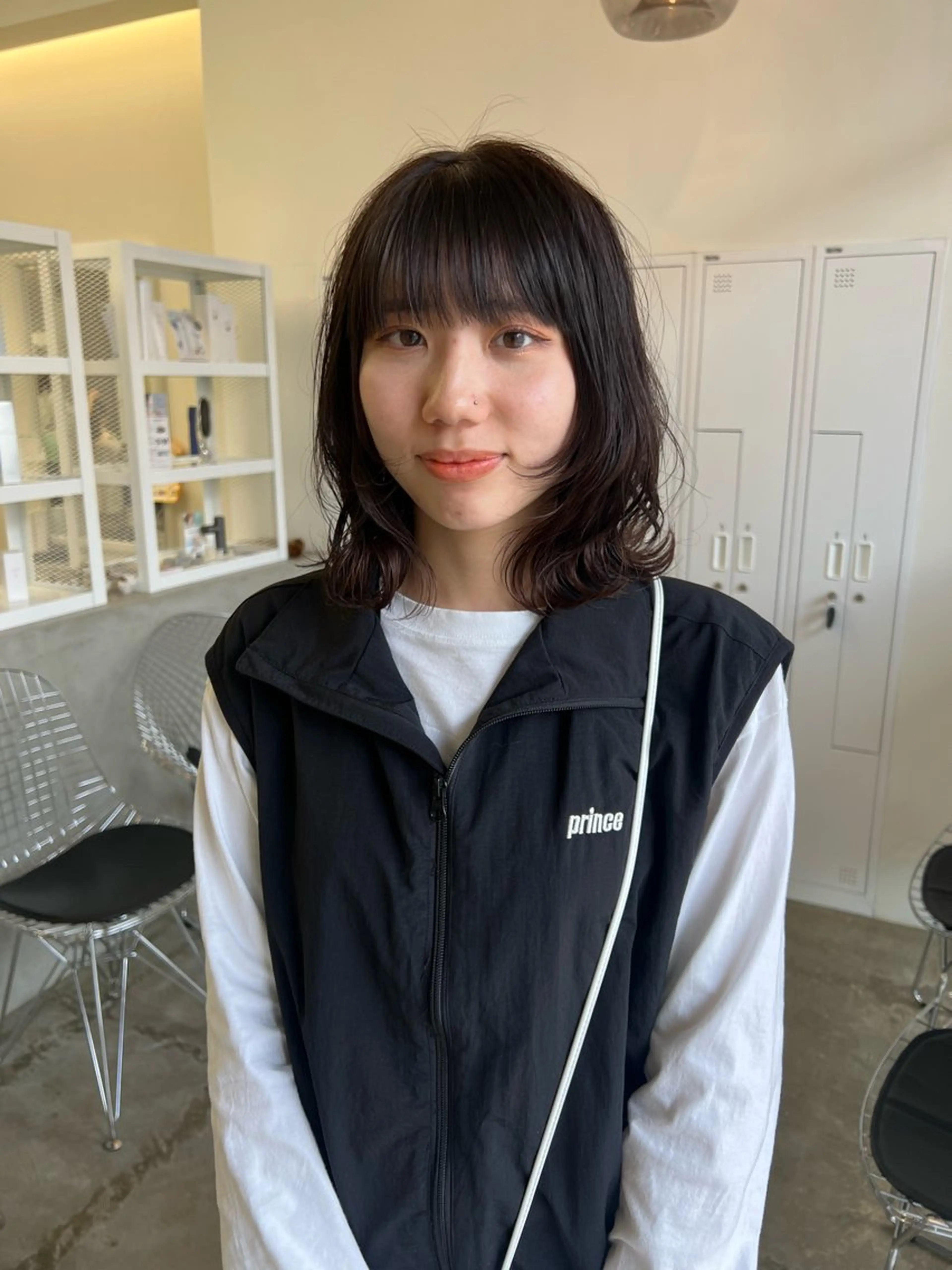 ミディアム 近藤 千裕のヘアスタイル