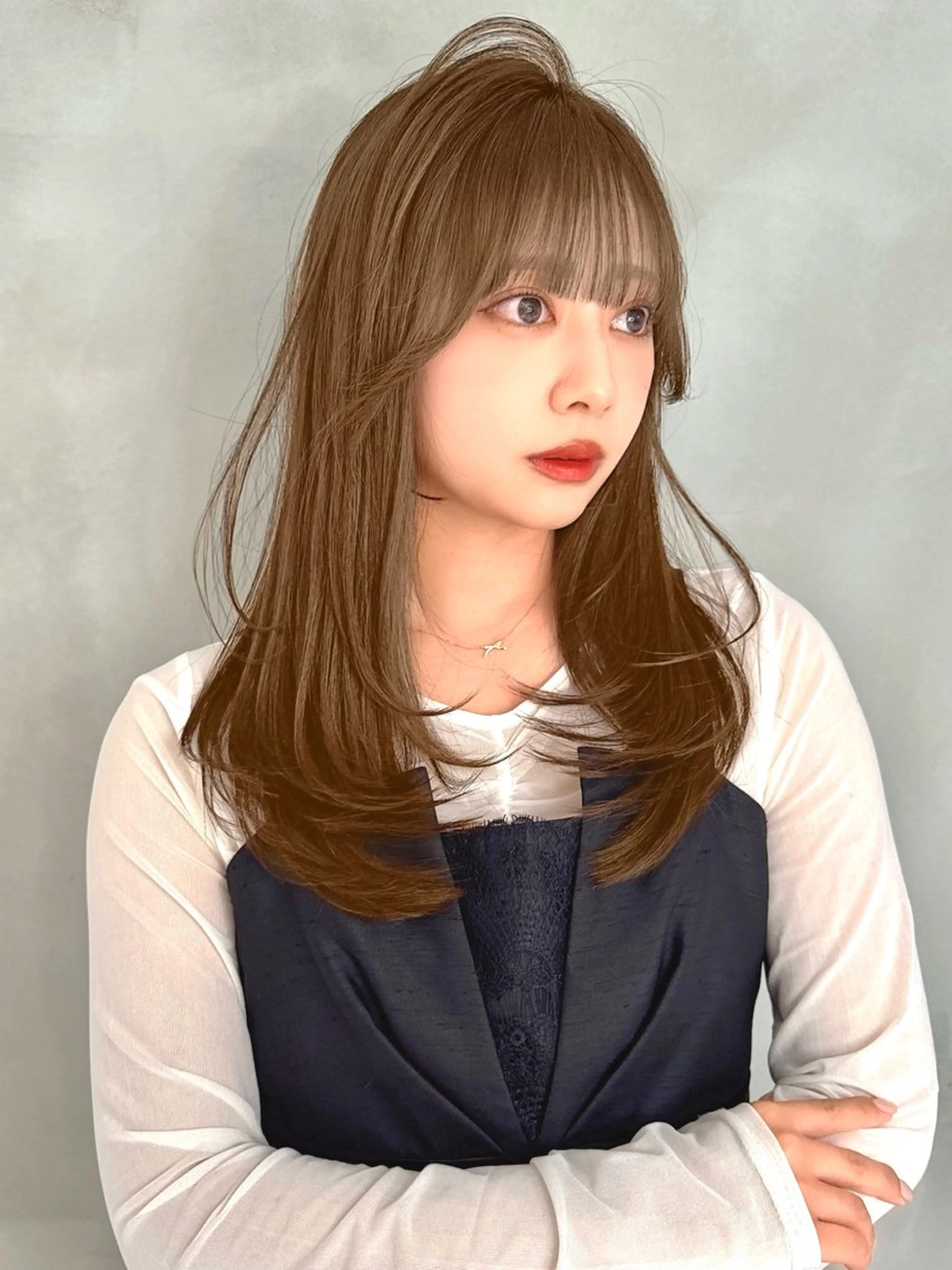 ロング ロングレイヤー レイヤーカット ロング Yuto 髪質改善 /透明感カラーのヘアスタイル