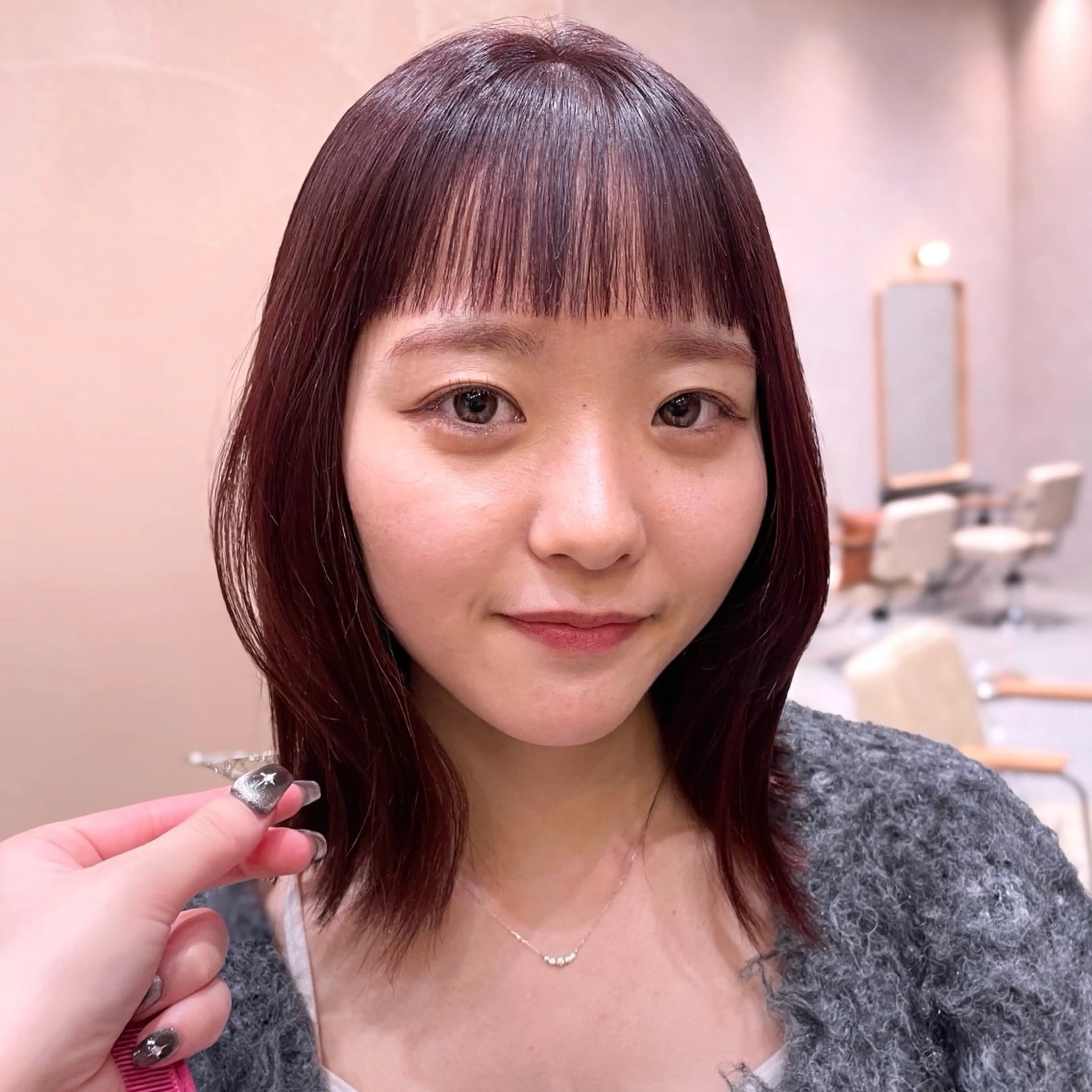 ミディアム カラー レイヤー/柔らか 透明感カラー/ゆきなのヘアスタイル