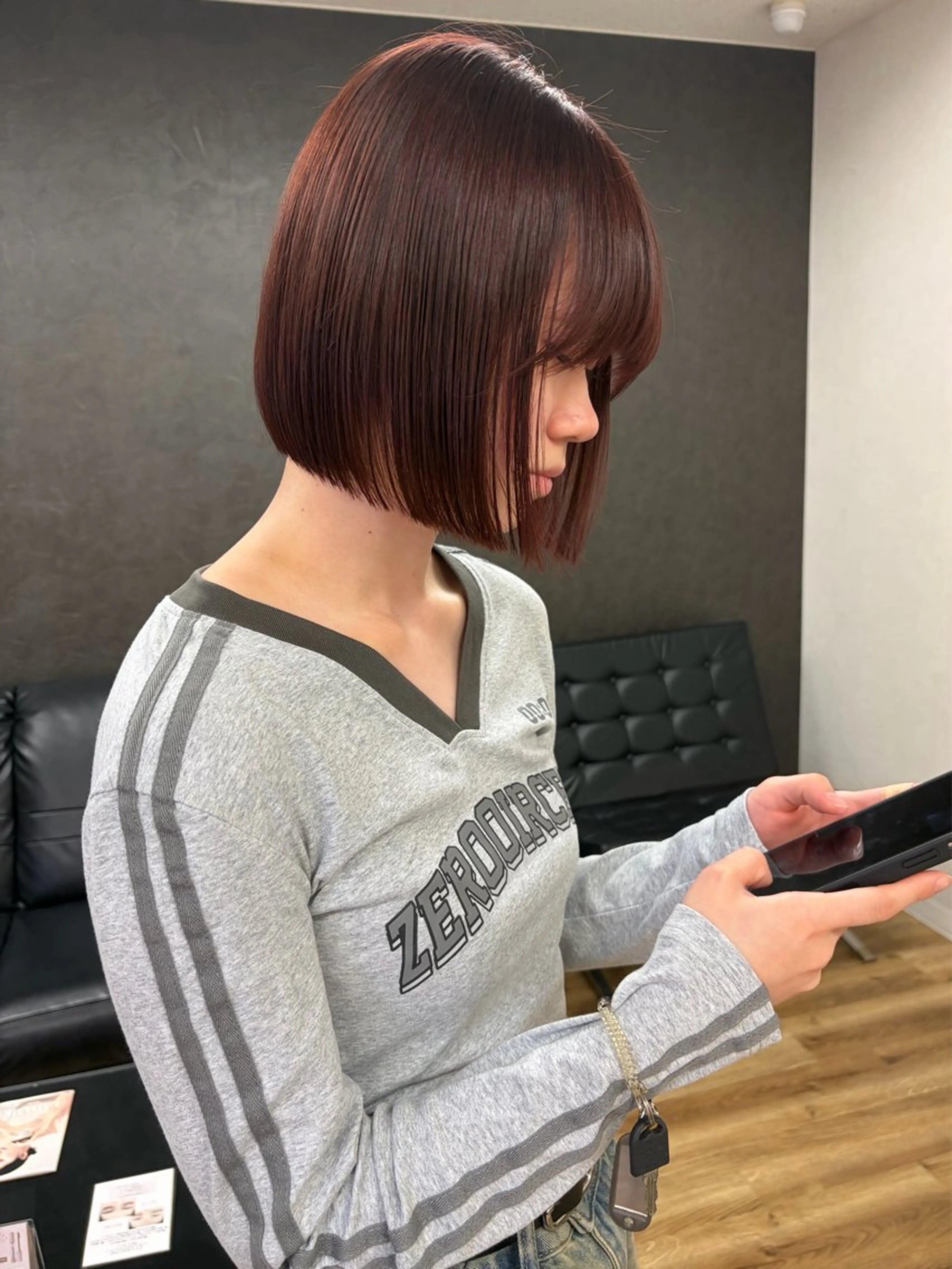 ショート カラー カット インナーカラー ／レイヤー🦋ルイのヘアスタイル