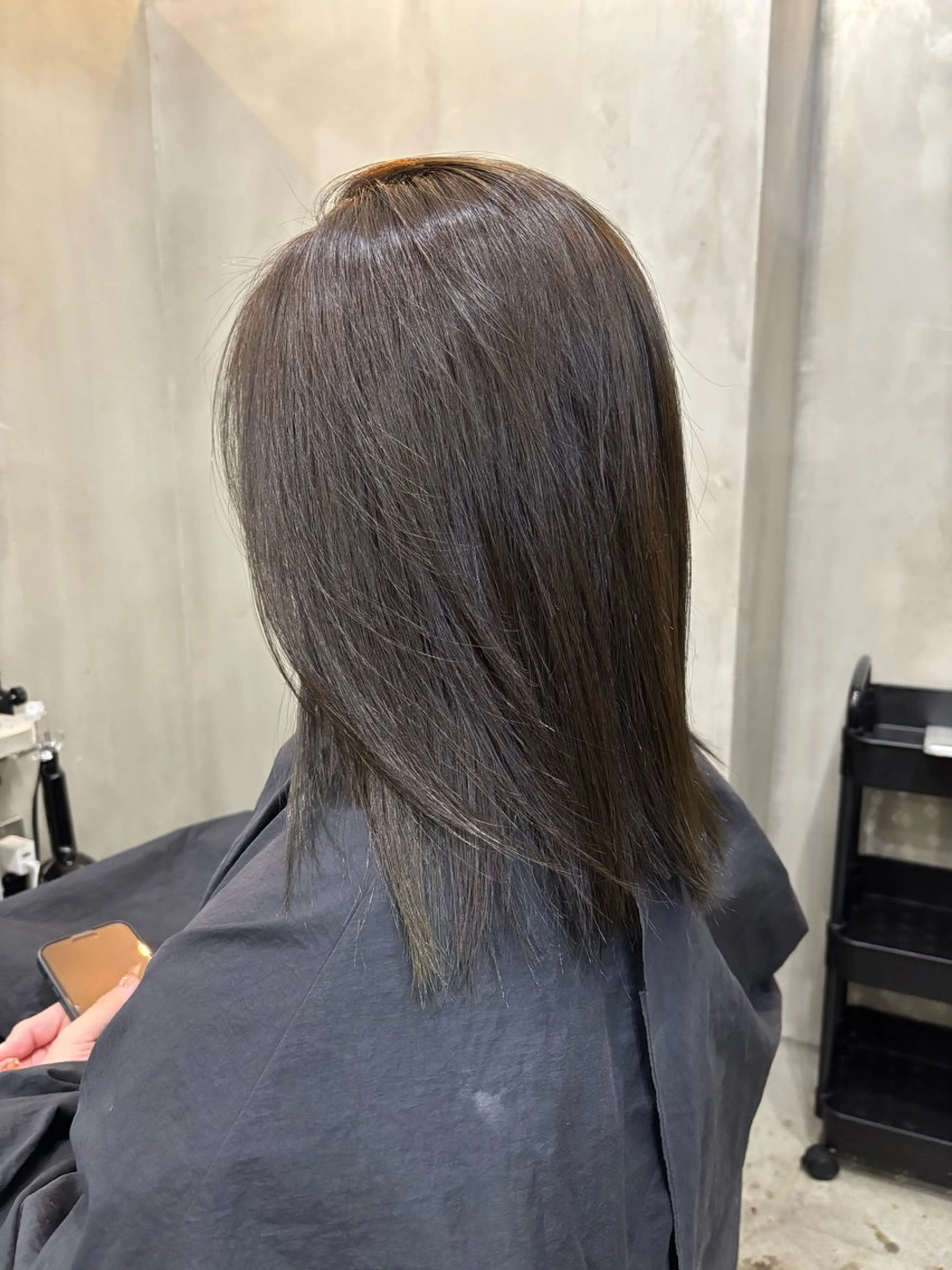 ミディアム カラー オリーブカラー ヘアカラー 中園康 /カラー/ブリーチのヘアスタイル