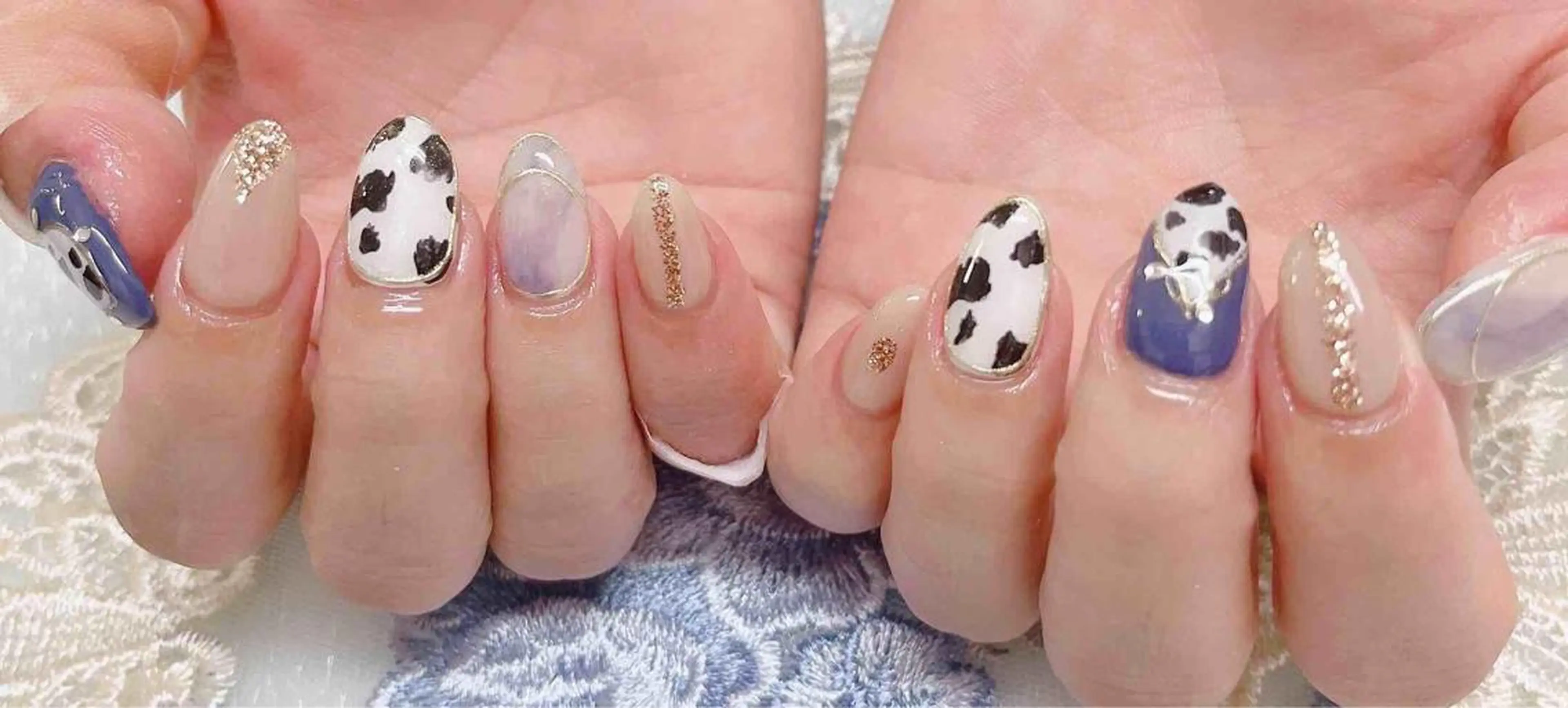 ネイル ハンドネイル MoonNail ユリ🌸のネイルデザイン