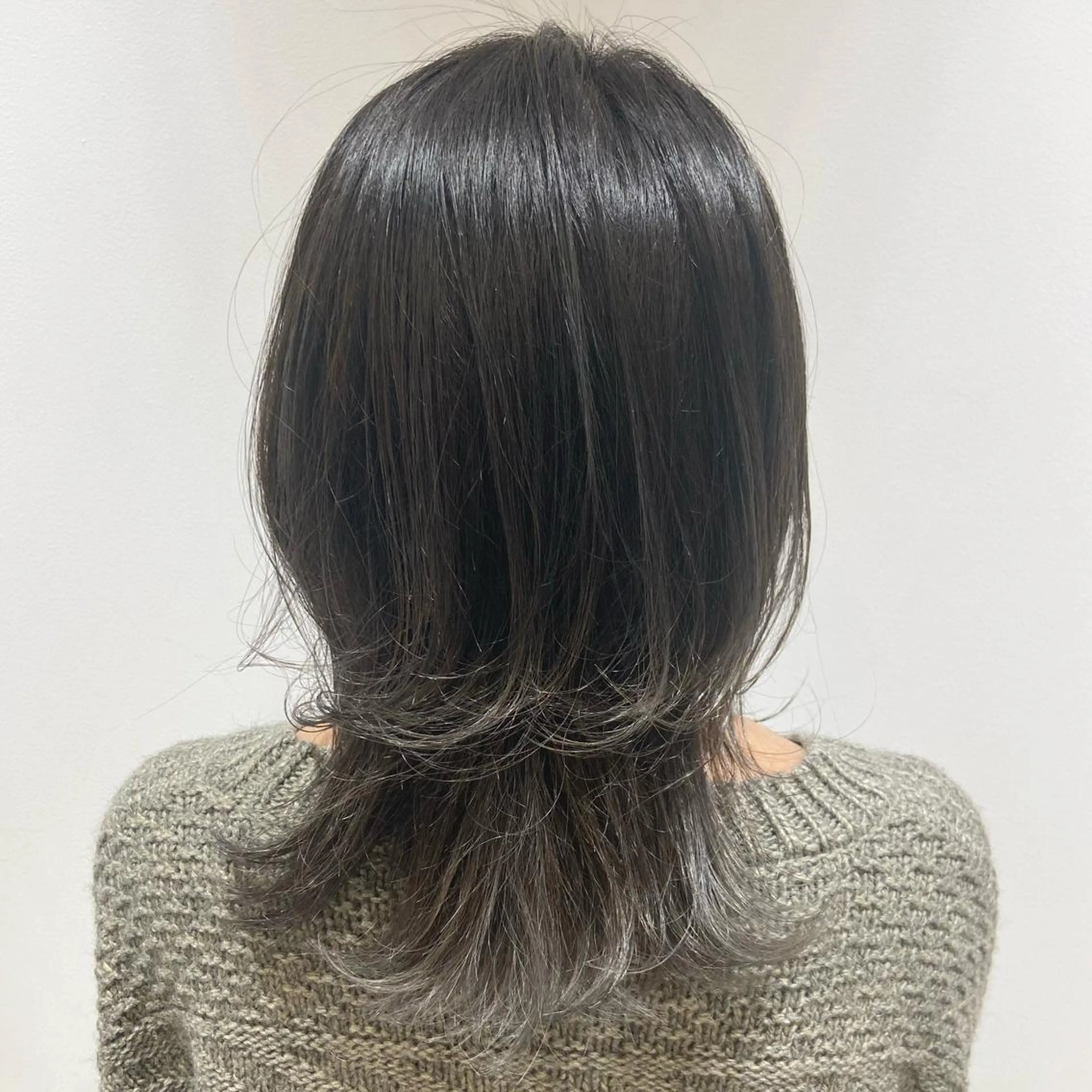 ミディアム カラー ヘアカラー 🐺ウルフ/レイヤー 似合わせ‎🤍沙羅のヘアスタイル