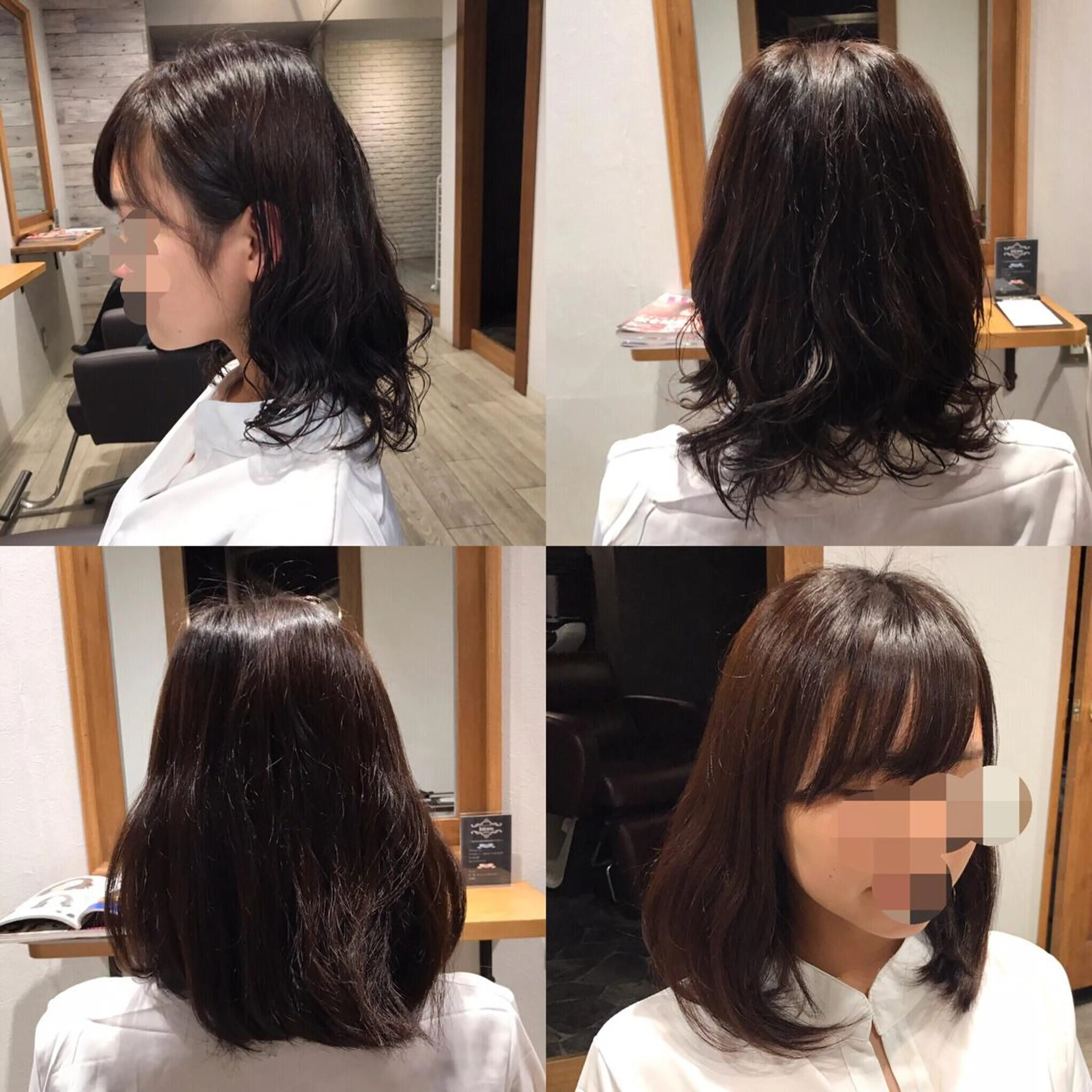 ミディアム カラー パーマ ミディアムパーマ TELA HAIR 幕張本郷店　千尋のヘアスタイル