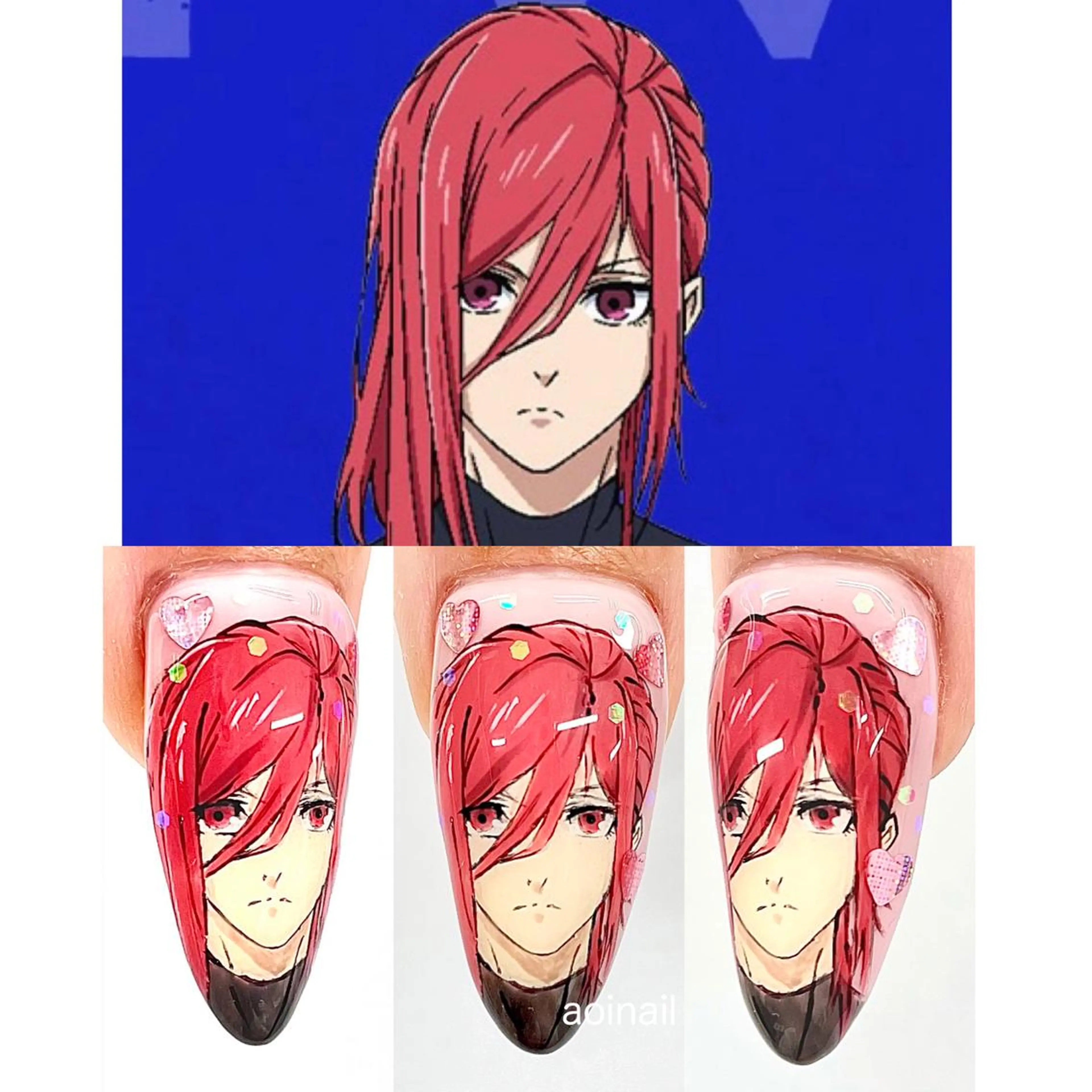 ネイル ブルー ハンドネイル NAIL SALON le'ana所属・NAIL SALON le'anaのネイルデザイン