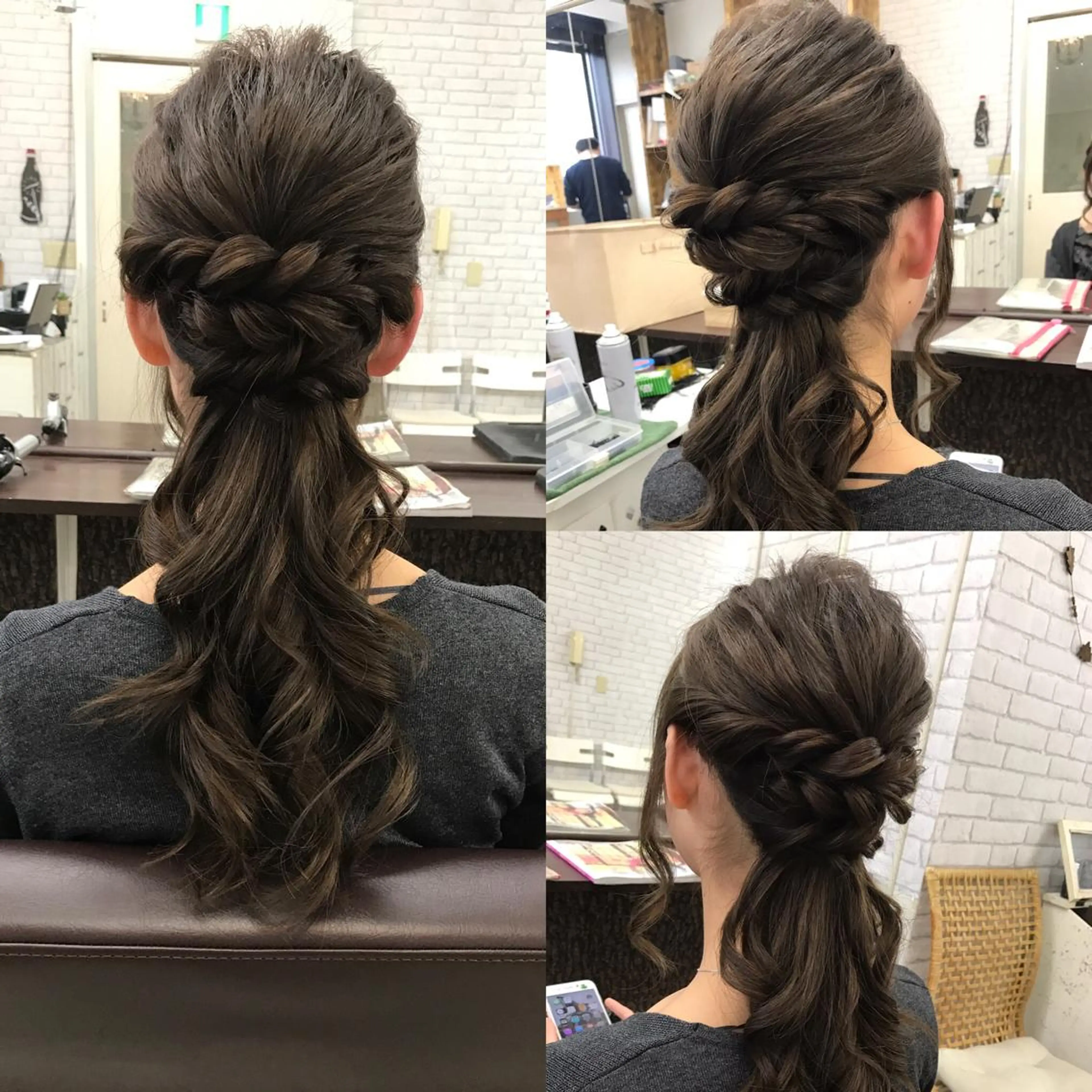 セミロング ヘアアレンジ ハーフアップ 大賀 海夕の眉毛・アイブロウイメージ