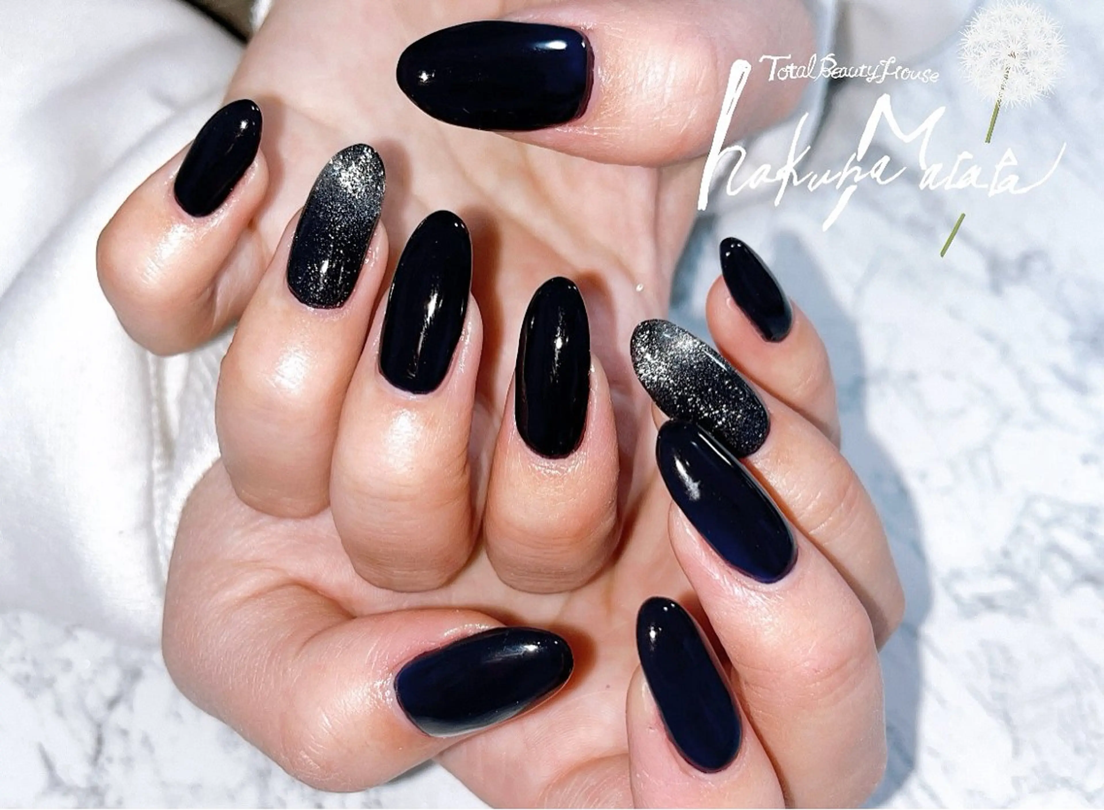 ネイル ネイビー ハンドネイル kana .のネイルデザイン