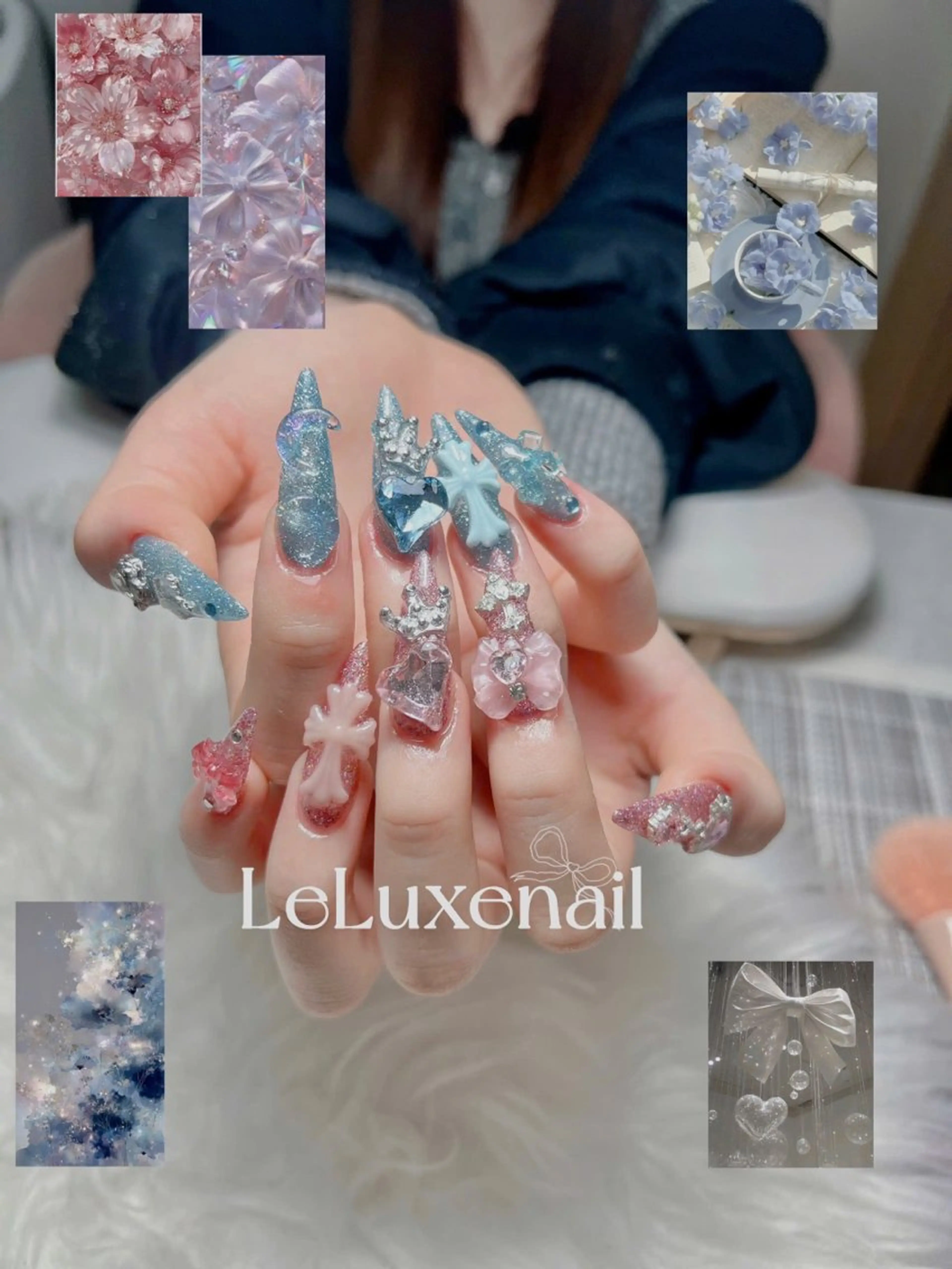 ネイル キラキラネイル le luxe nailsのネイルデザイン