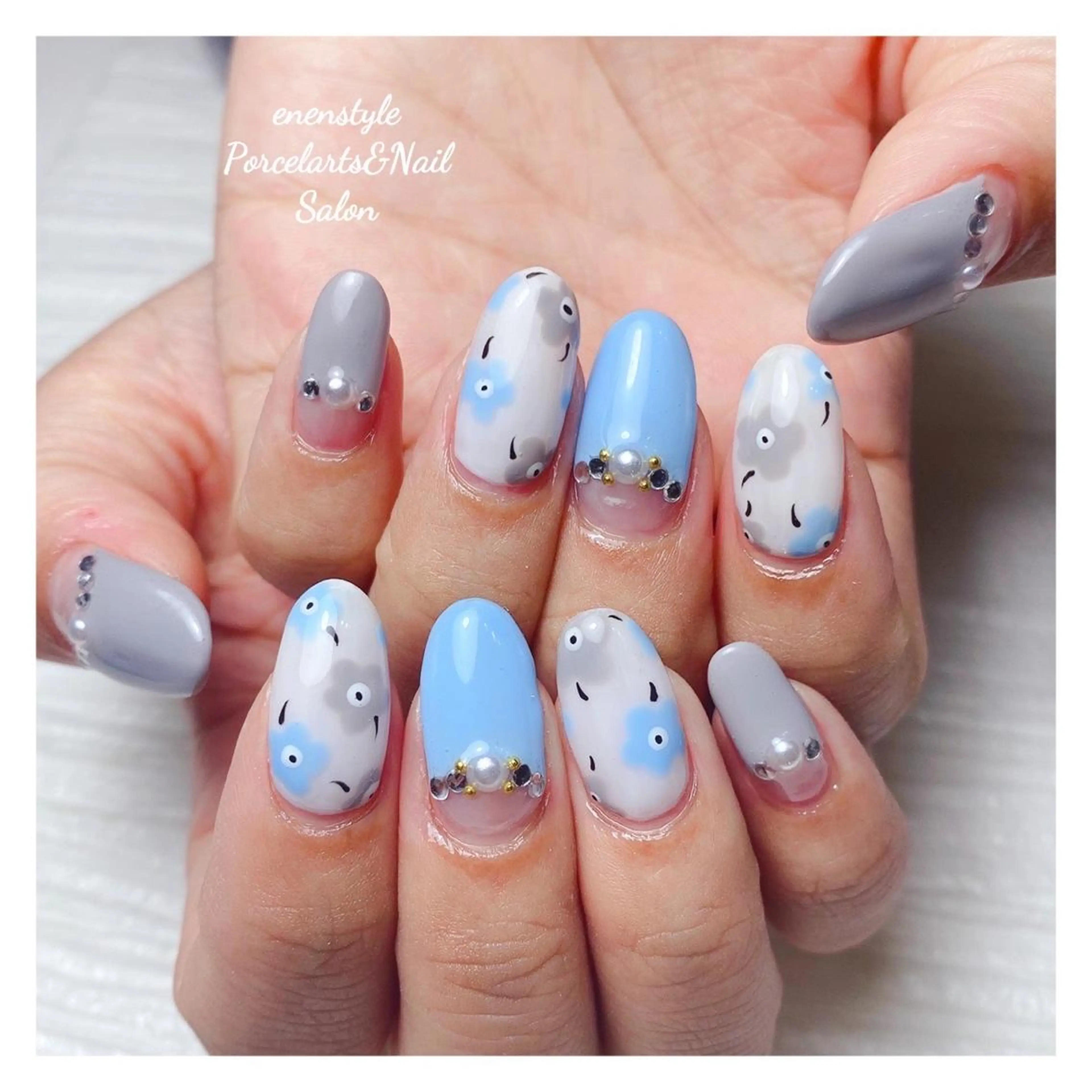 ミディアム ネイル 👑enen style👑のネイルデザイン