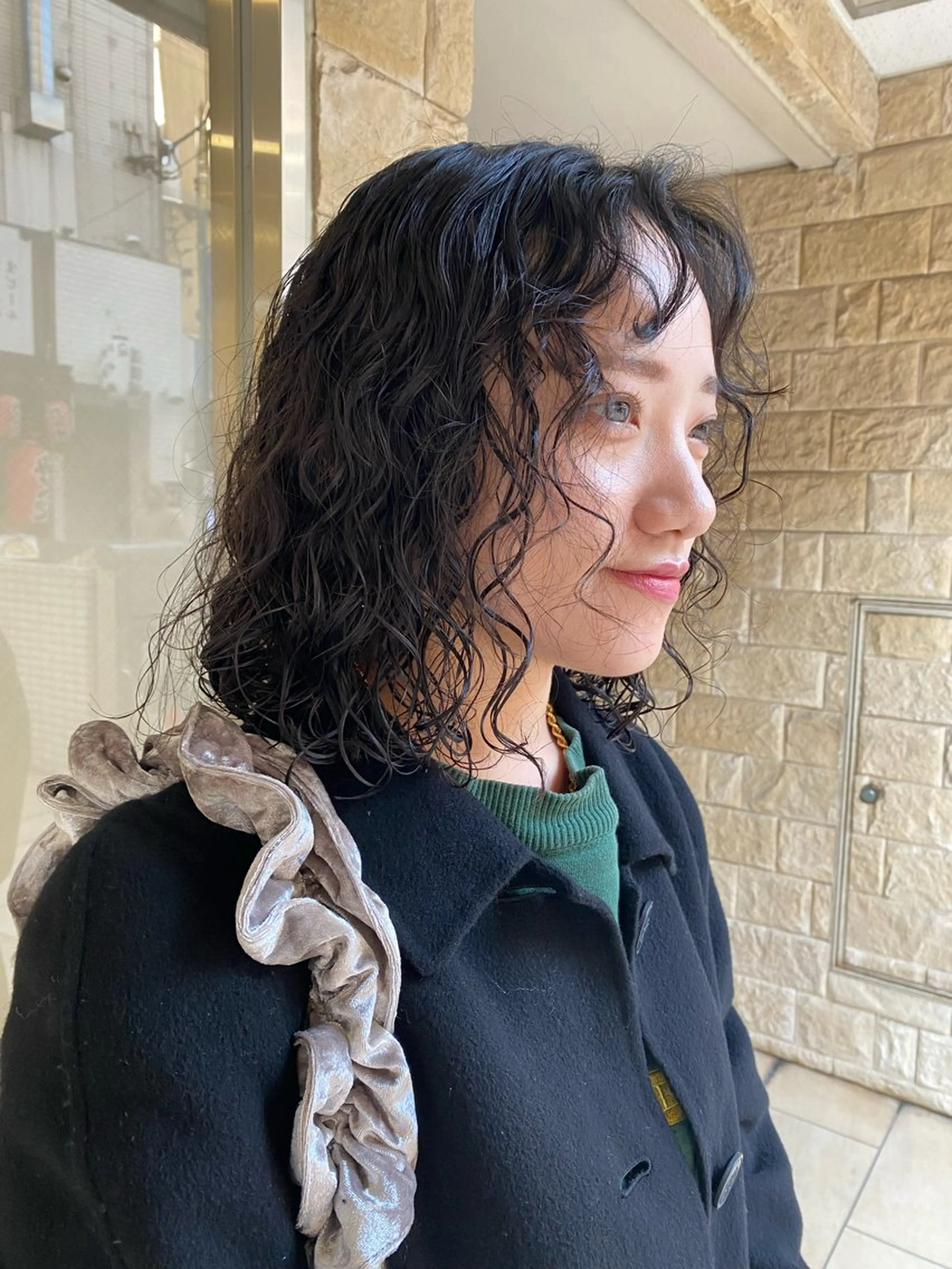 セミロング パーマ カット パーマ メンズ得意です💥 ハユカといいます❗️のヘアスタイル