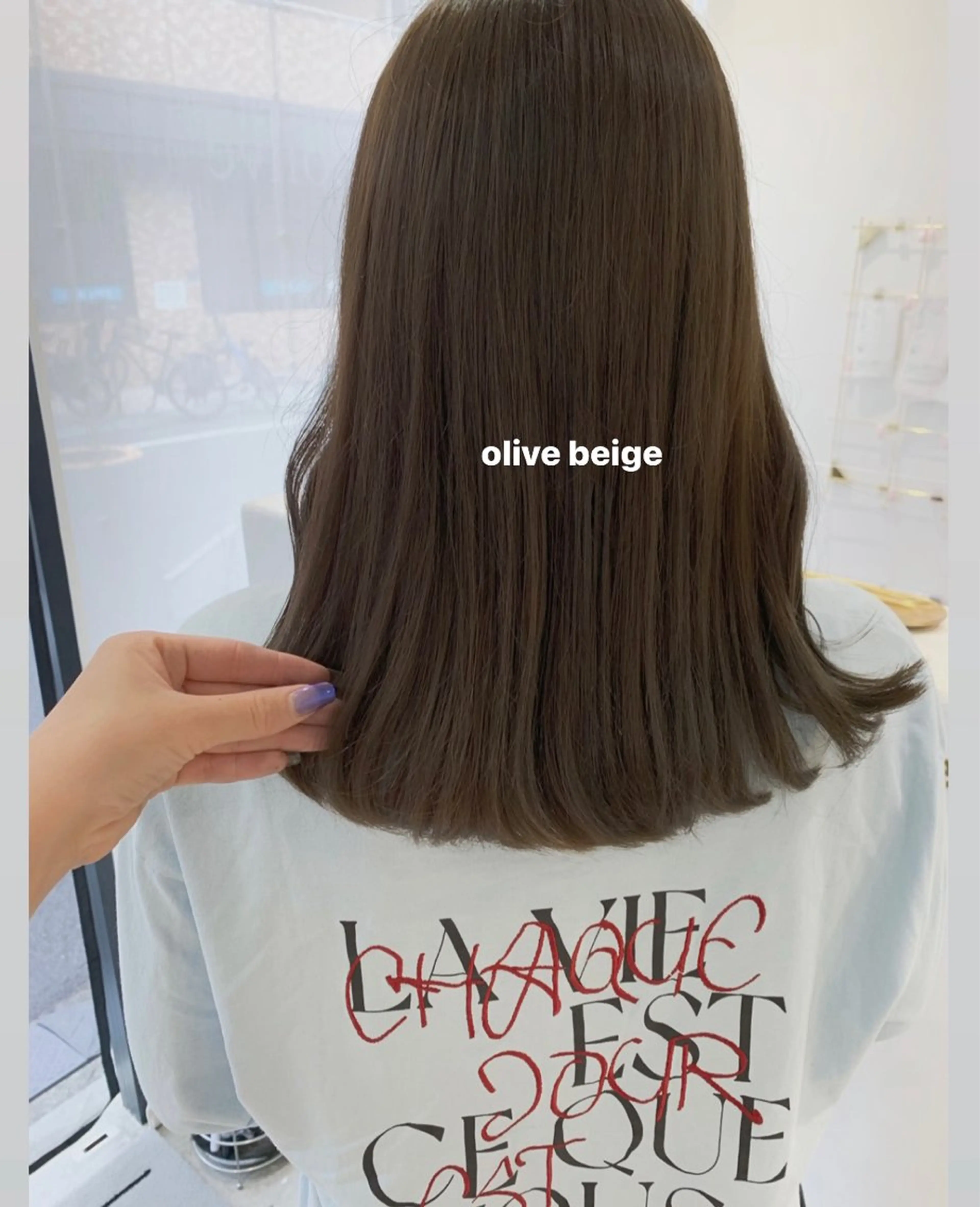 ロング カラー カット ヘアカラー トリートメント 顔周り/レイヤー 🤍マリノのヘアスタイル