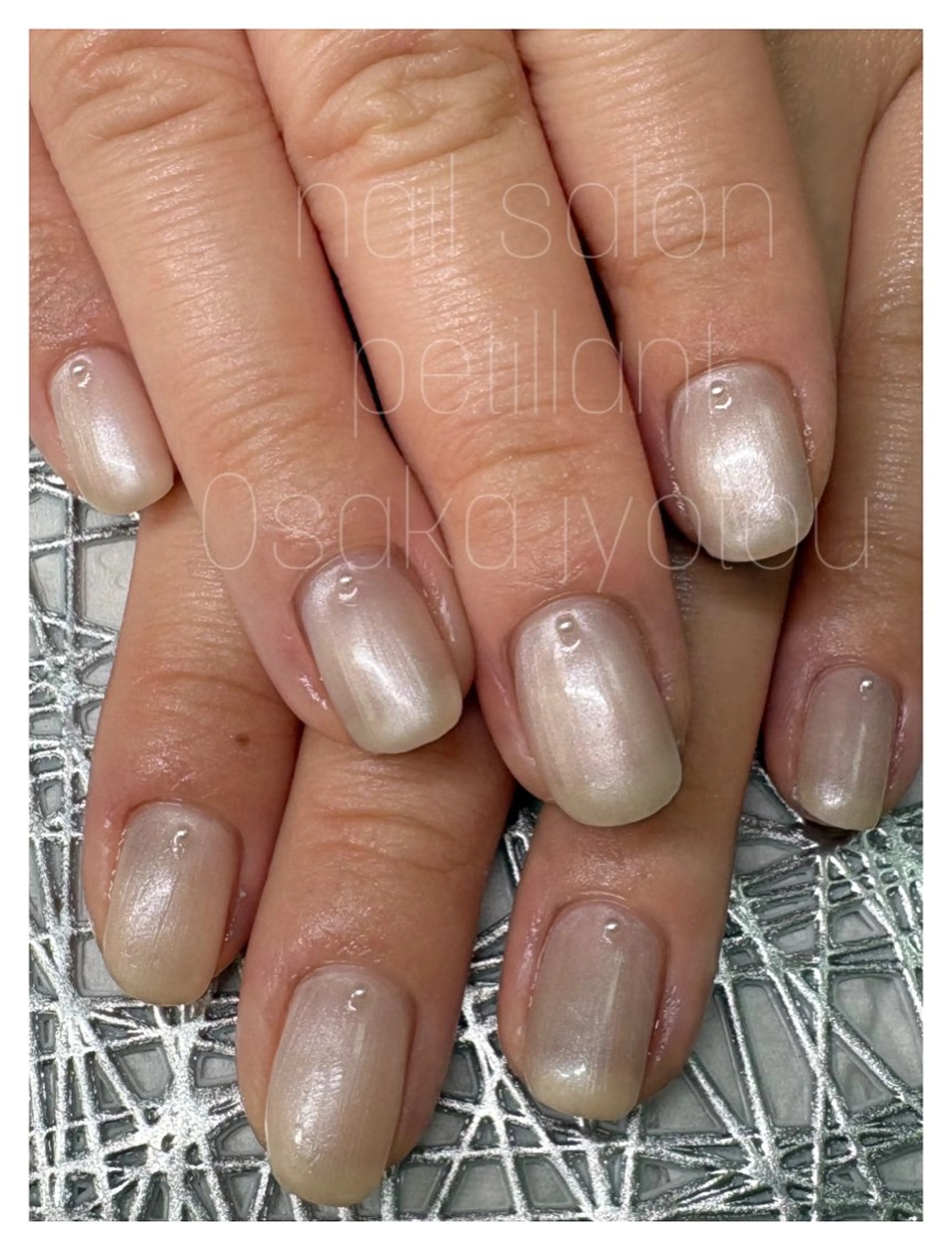 ネイル アートネイル グラデーション ワンカラーネイル ブライダルネイル nail salon petillantのネイルデザイン
