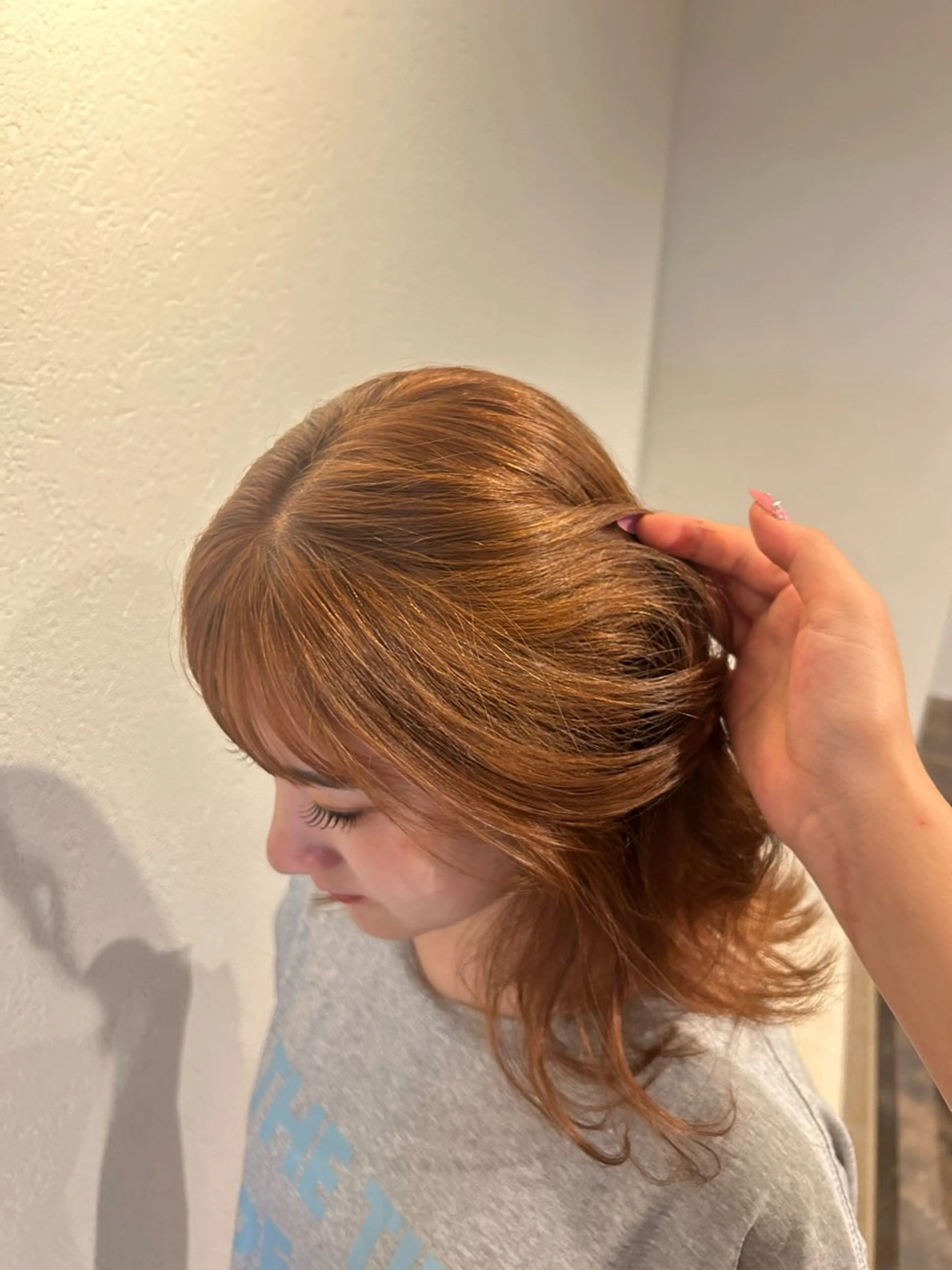 セミロング ヘアカラー CIEL 難波店所属・🎀透明感/レイヤ ー/Kotona🎀のヘアスタイル