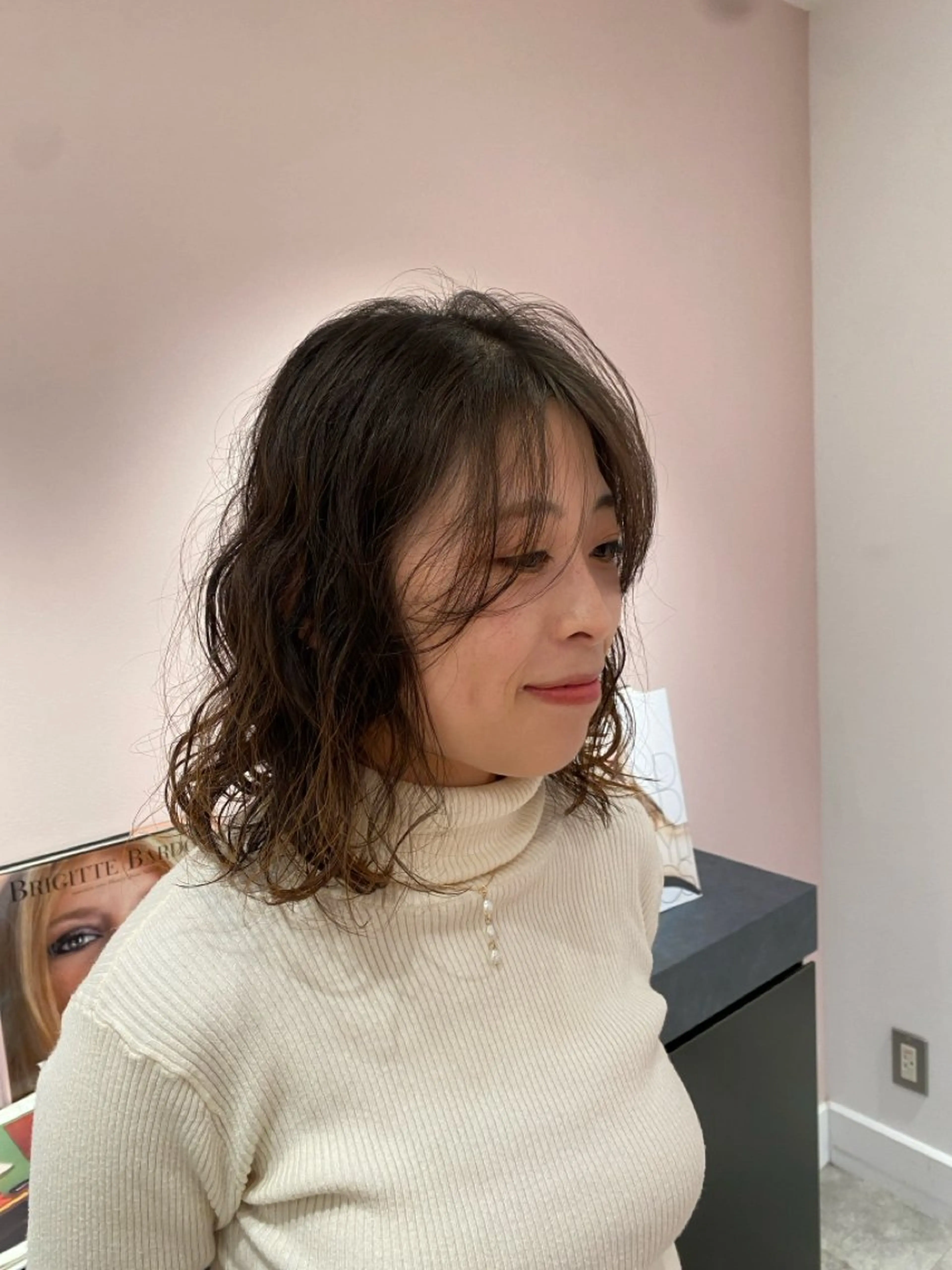 ミディアム パーマ ミディアムパーマ 🫧Miyu /ボブカット🫧のヘアスタイル