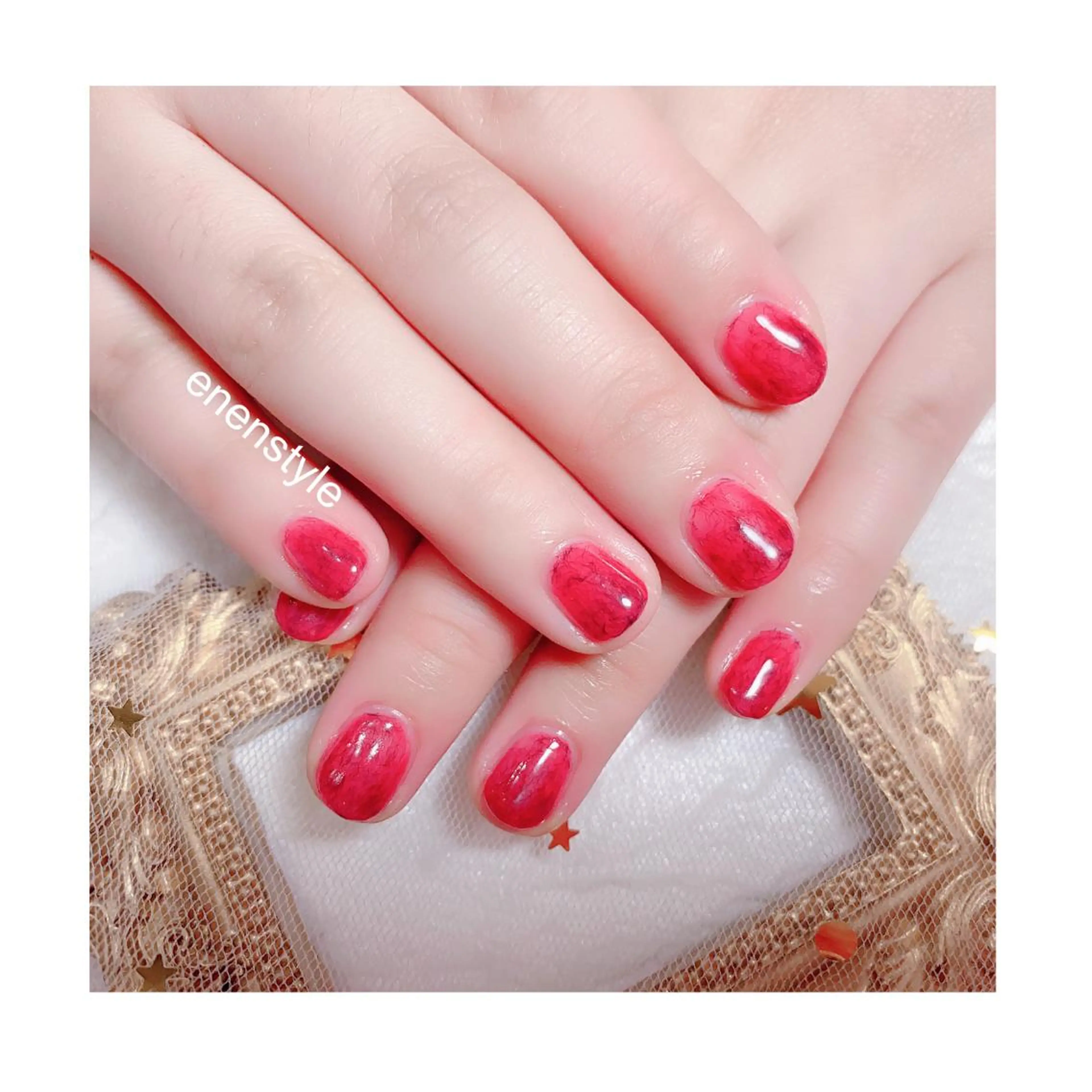 ショート ネイル ジェルネイル ニュアンスネイル オフィスネイル ワンカラーネイル パラジェル 👑enen style👑のネイルデザイン
