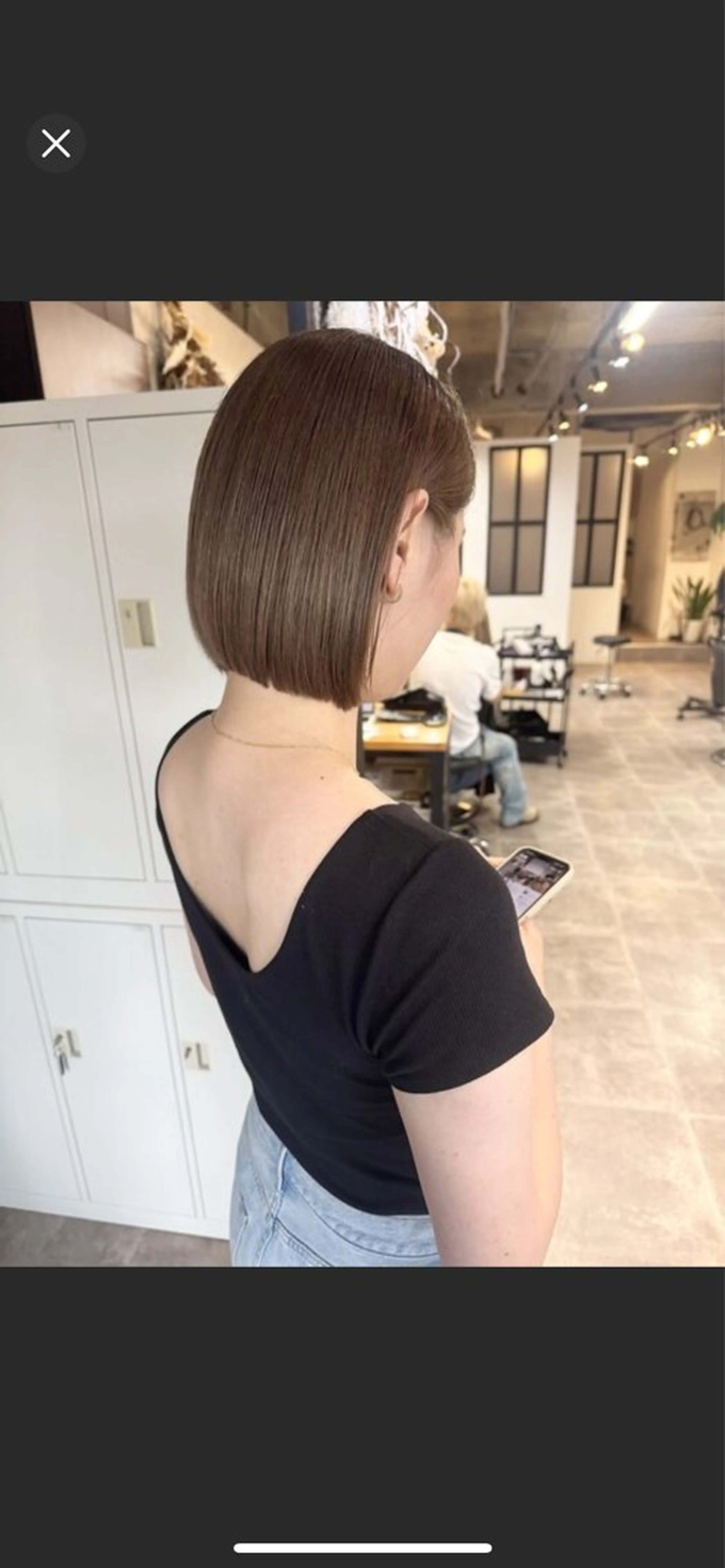 カラー ンジハ えみのヘアスタイル